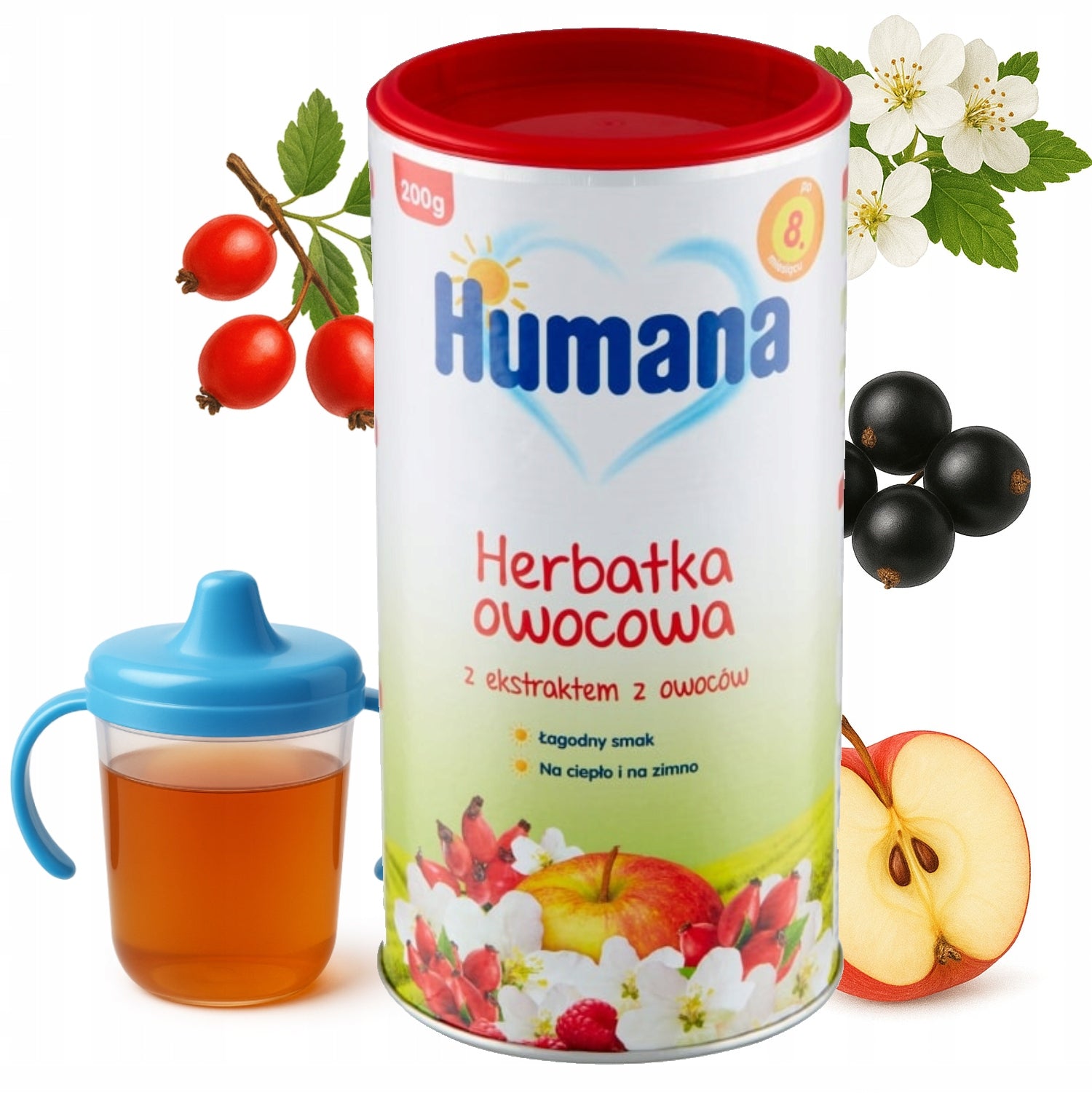 HUMANA Fruit Tea, Dill, bedtime for children after 8 months Packaging status original