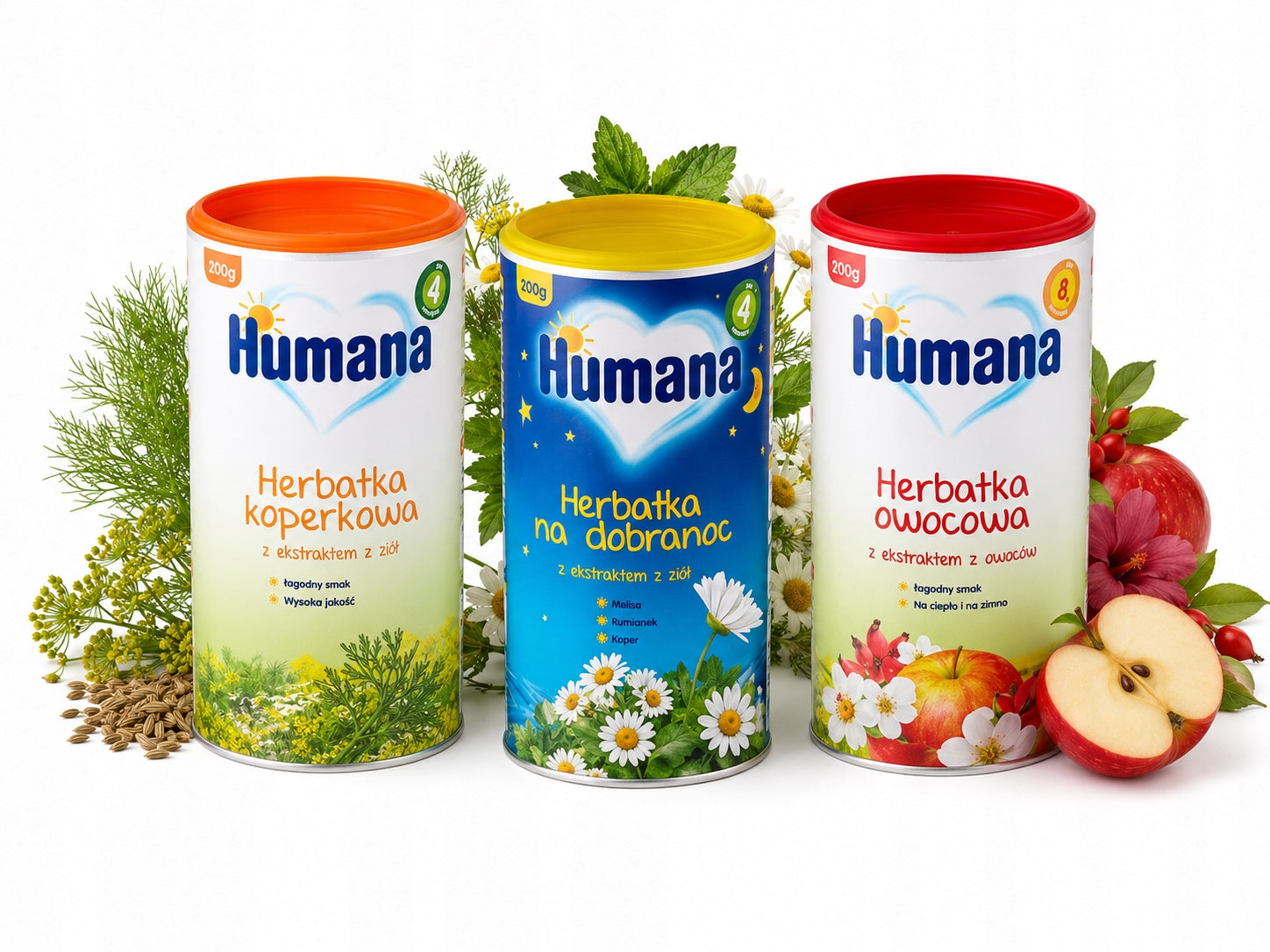 HUMANA Fruit Tea, Dill, bedtime for children after 8 months