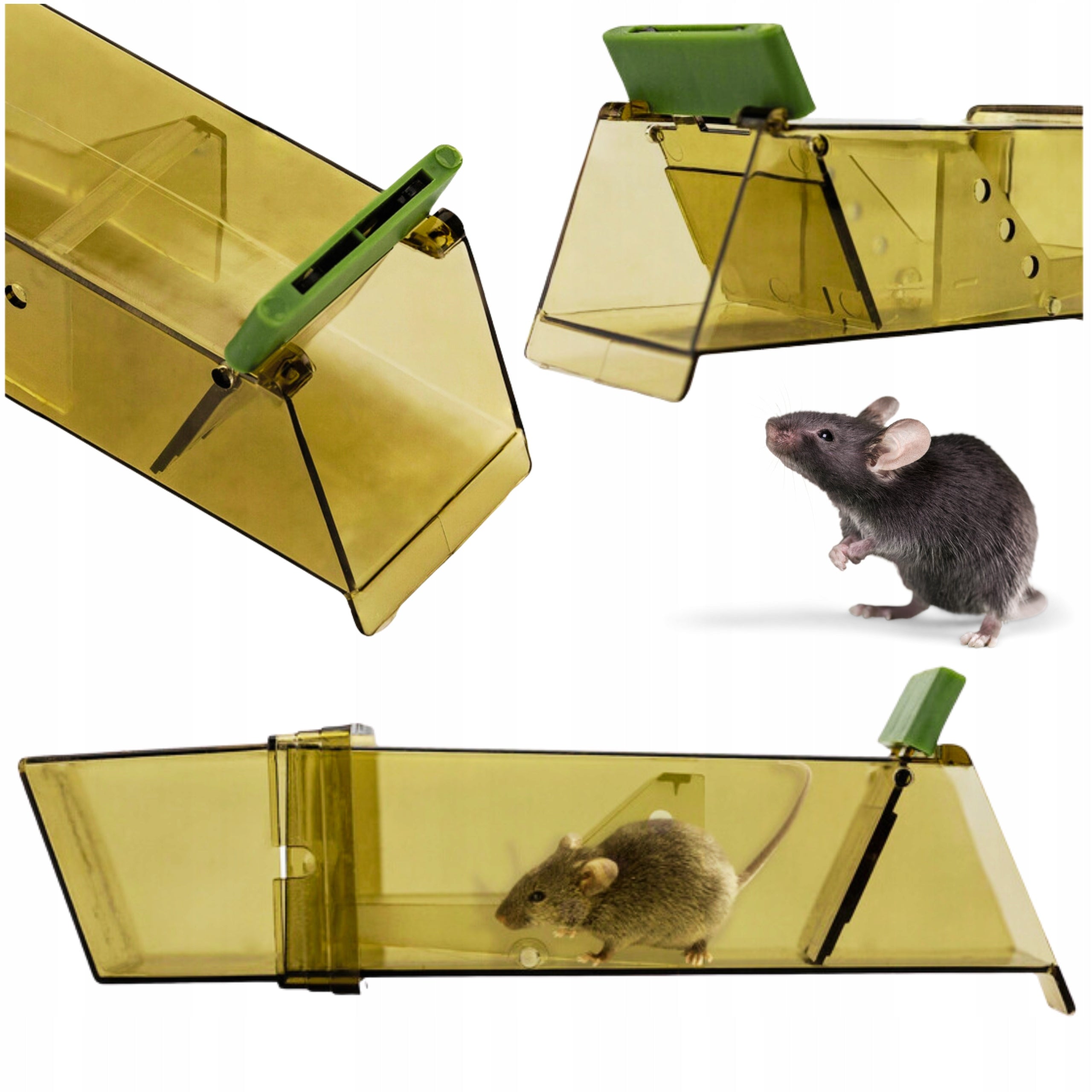 HUMANE GRIPPER LIVETRAP MOUSETRAP PAW TO FIGHT MICE Manufacturer code ŁAPKA CHWYTACZ PRZECIW MYSZOM GRYZONIOM