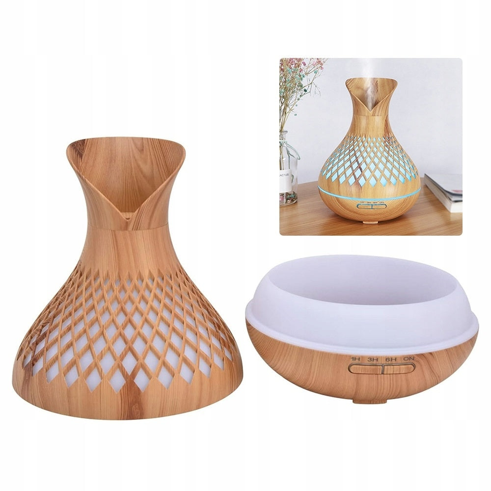 HUMIDIFIER 500ML FOR HOME WITH REMOTE CONTROL VERSION EU SLEEP IMPROVEMENT STRESS REDUCTION Dominant color brown