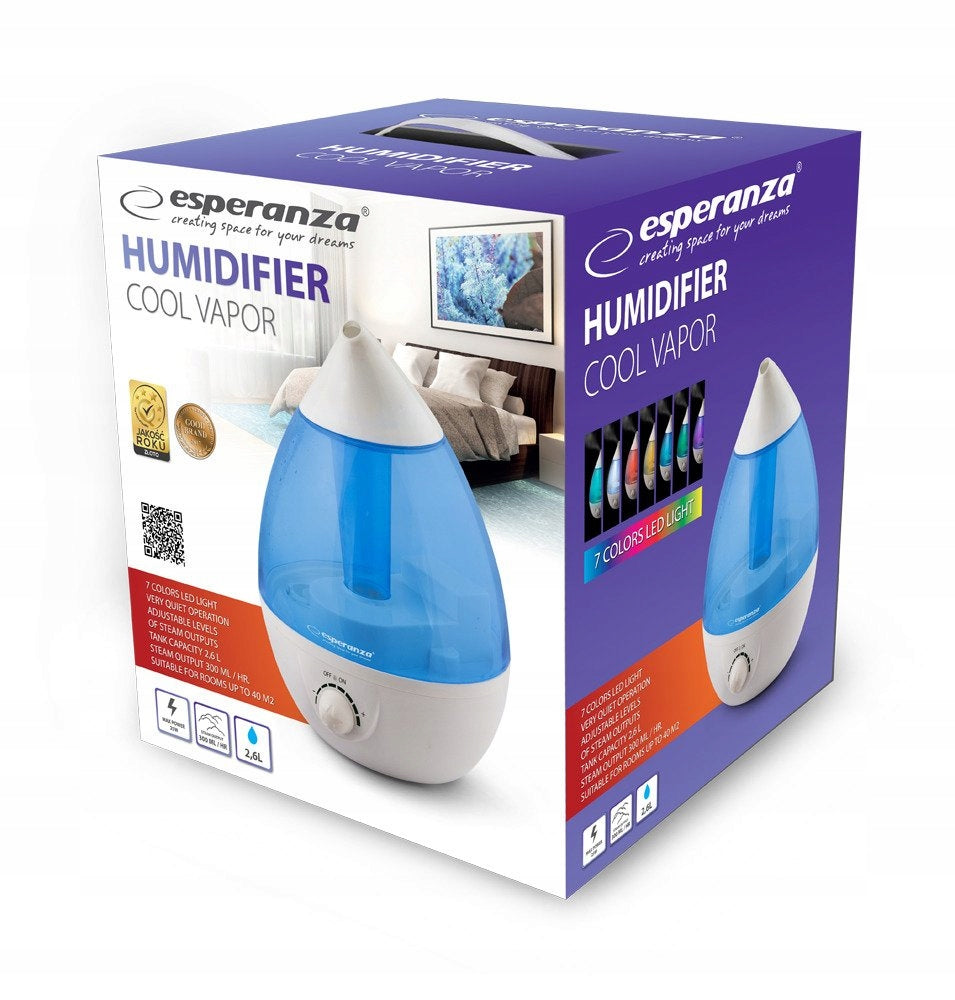 HUMIDIFIER ADJUSTABLE COLOR LED ULTRASONIC LIGHT Packaging status original