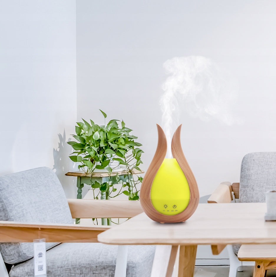 HUMIDIFIER ADJUSTABLE LAMP AROMA DIFFUSER GIFT COLORS MIX Dominant color beige/brown