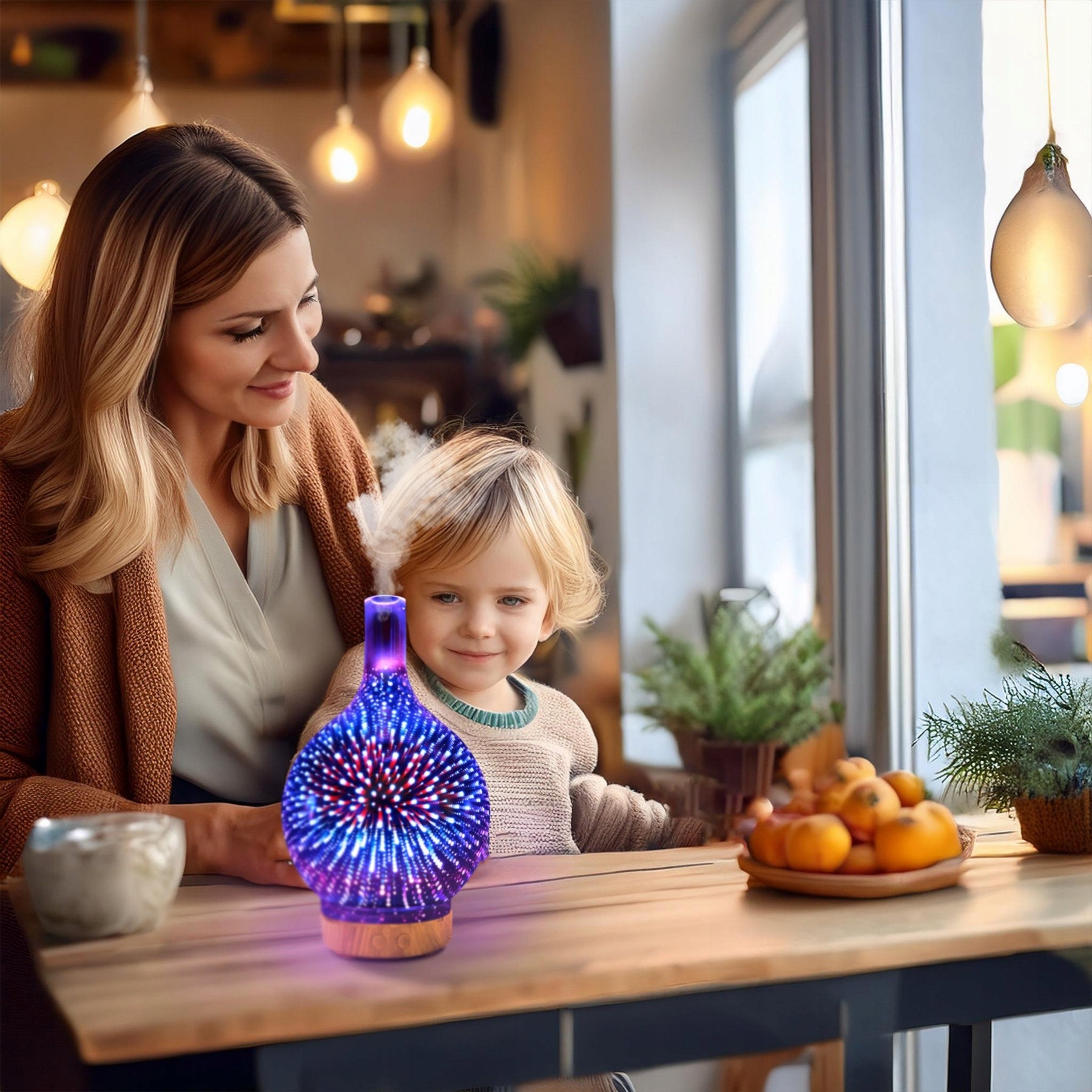 HUMIDIFIER AROMA DIFFUSER AROMATHERAPY IONIZER NIGHT LIGHT Brand RETOO