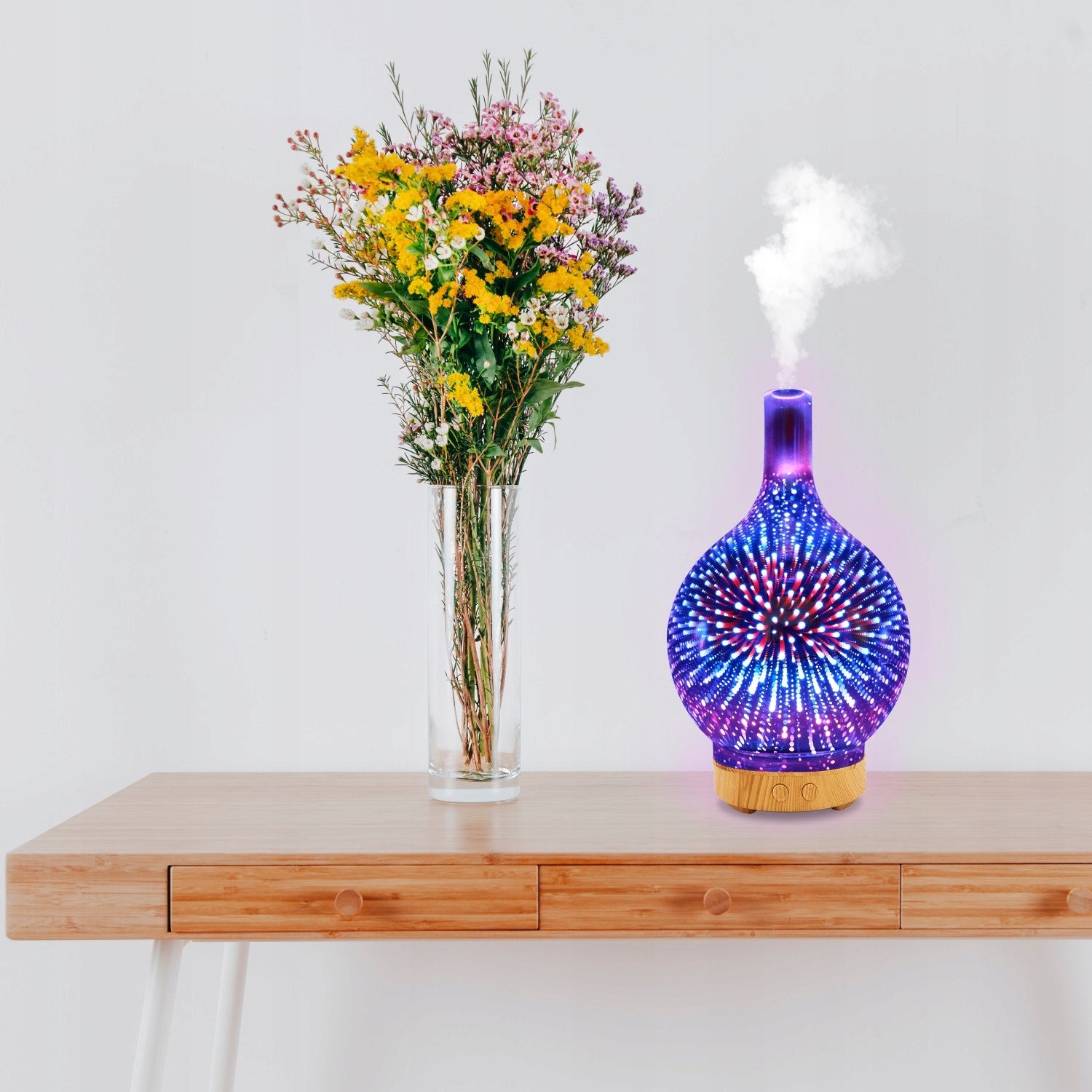 HUMIDIFIER AROMA DIFFUSER AROMATHERAPY IONIZER NIGHT LIGHT Power 12 W