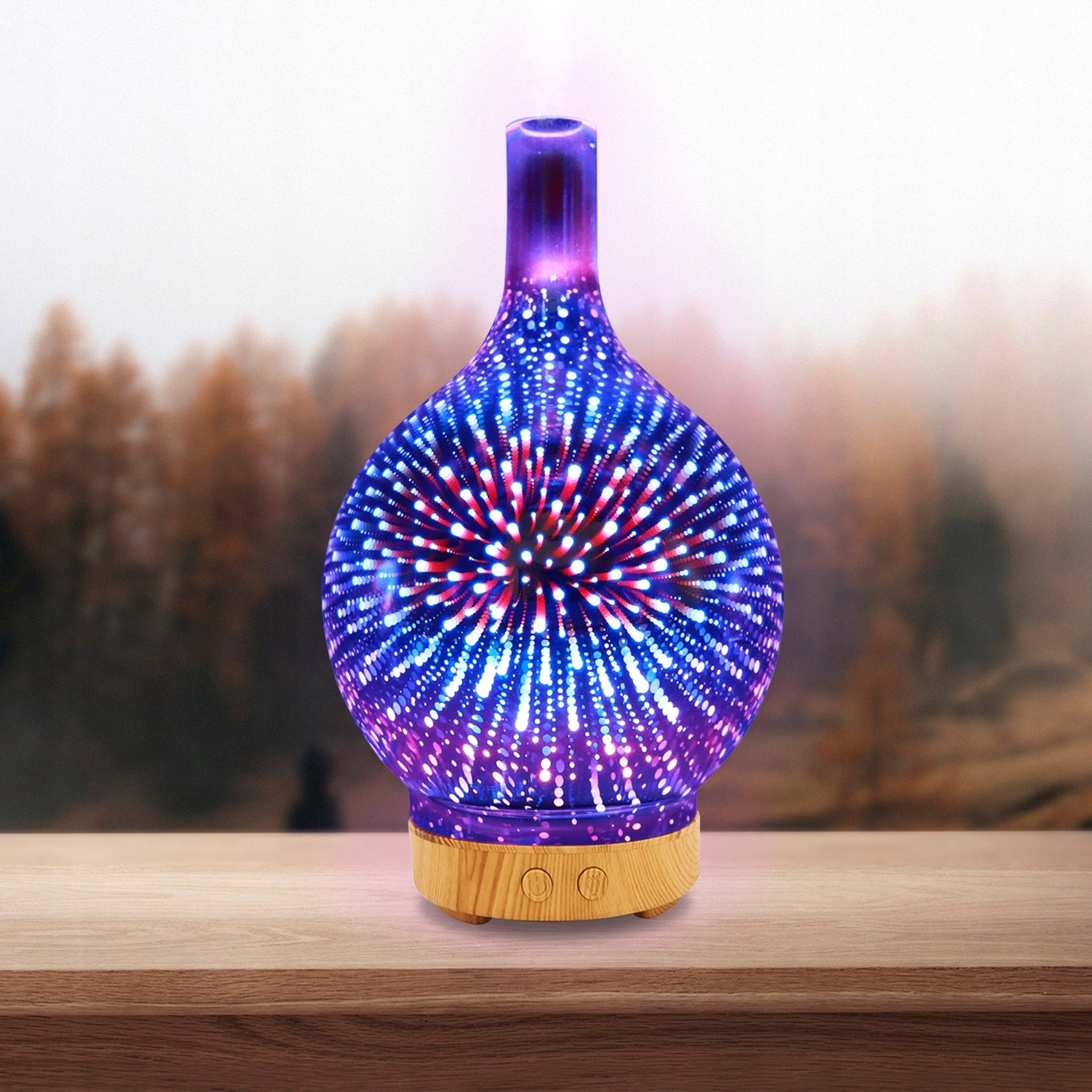HUMIDIFIER AROMA DIFFUSER AROMATHERAPY IONIZER NIGHT LIGHT Product weight with unit packaging 0.6 kg