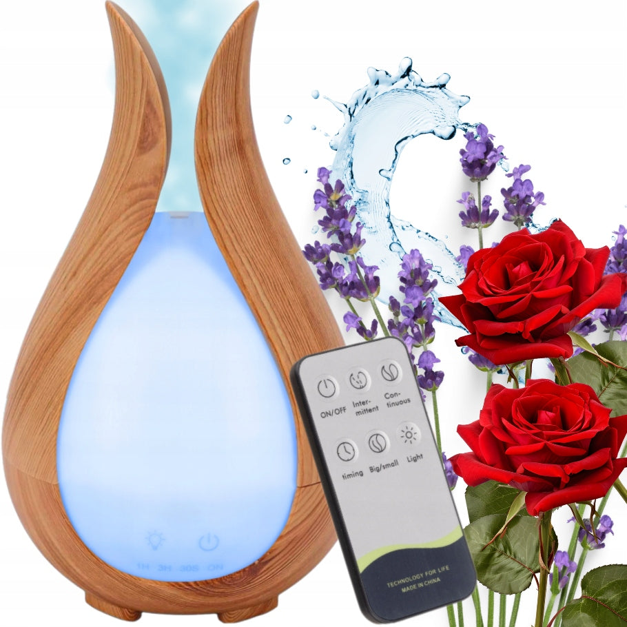 HUMIDIFIER AROMA DIFFUSER AROMATHERAPY NIGHT LIGHT FOR REMOTE CONTROL Packaging status original