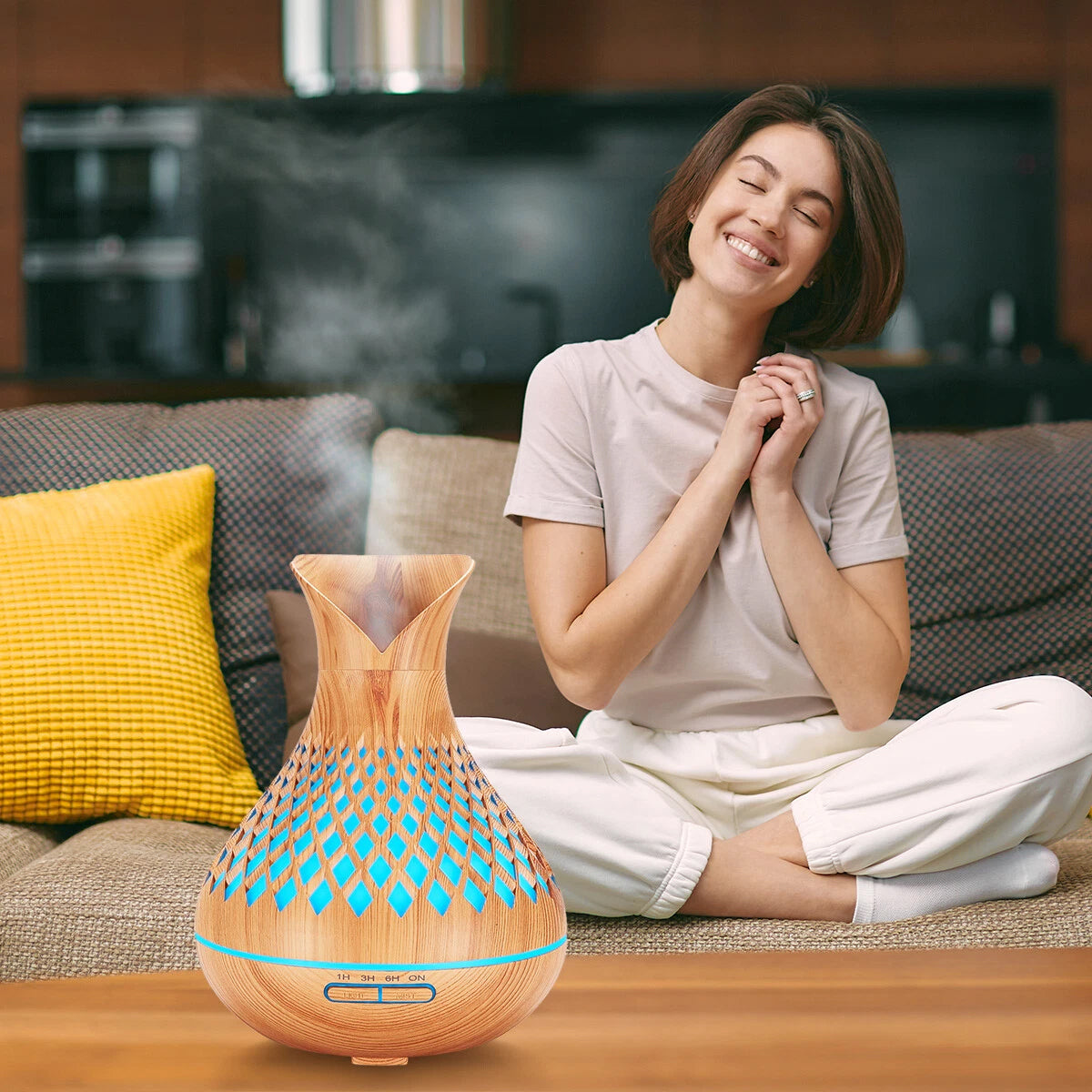 HUMIDIFIER AROMA DIFFUSER ELECTRIC AROMATHERAPY FOR OILS Packaging status original