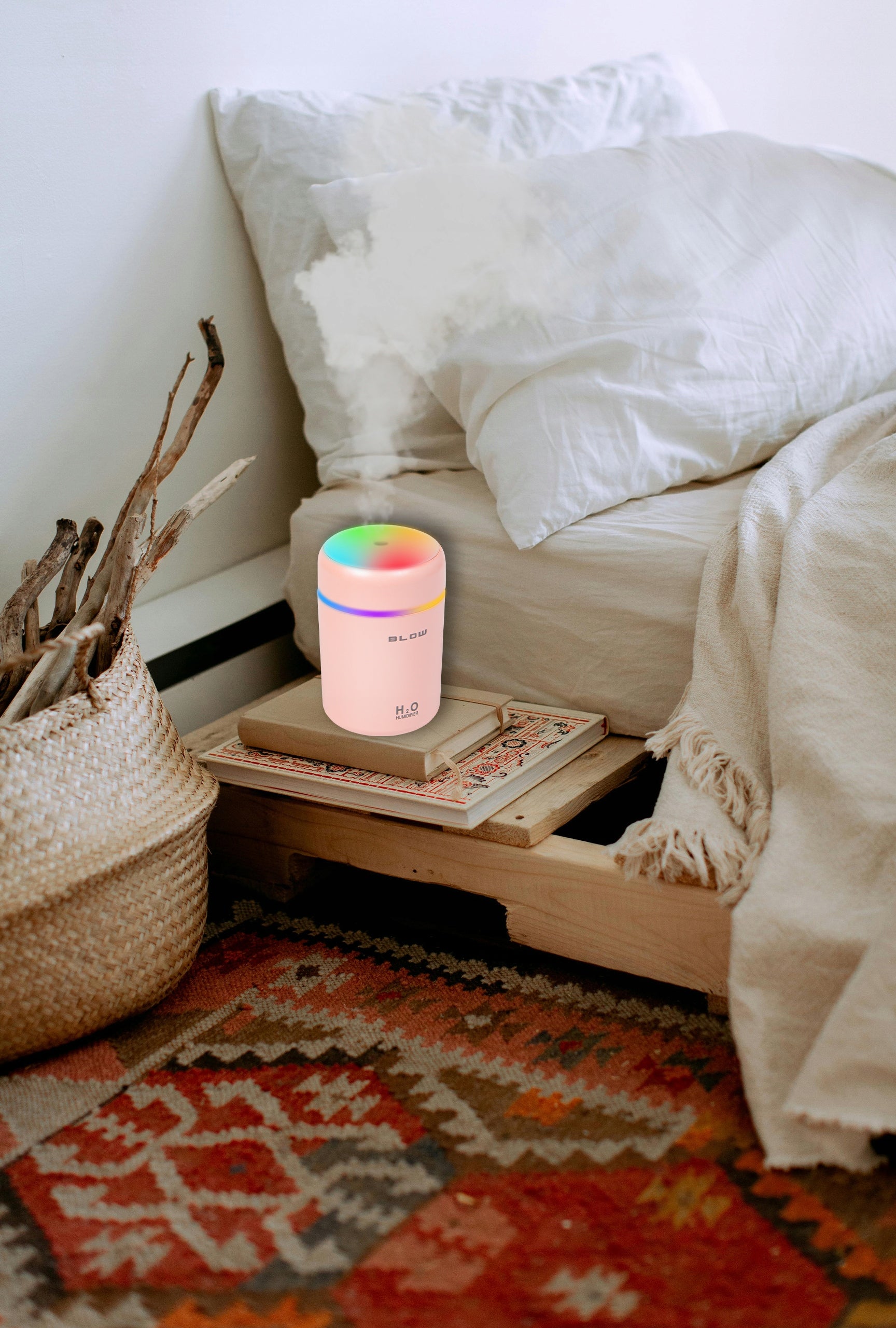 HUMIDIFIER AROMA DIFFUSER MINI NIGHT LIGHT RGB AROMATHERAPY Packaging status original