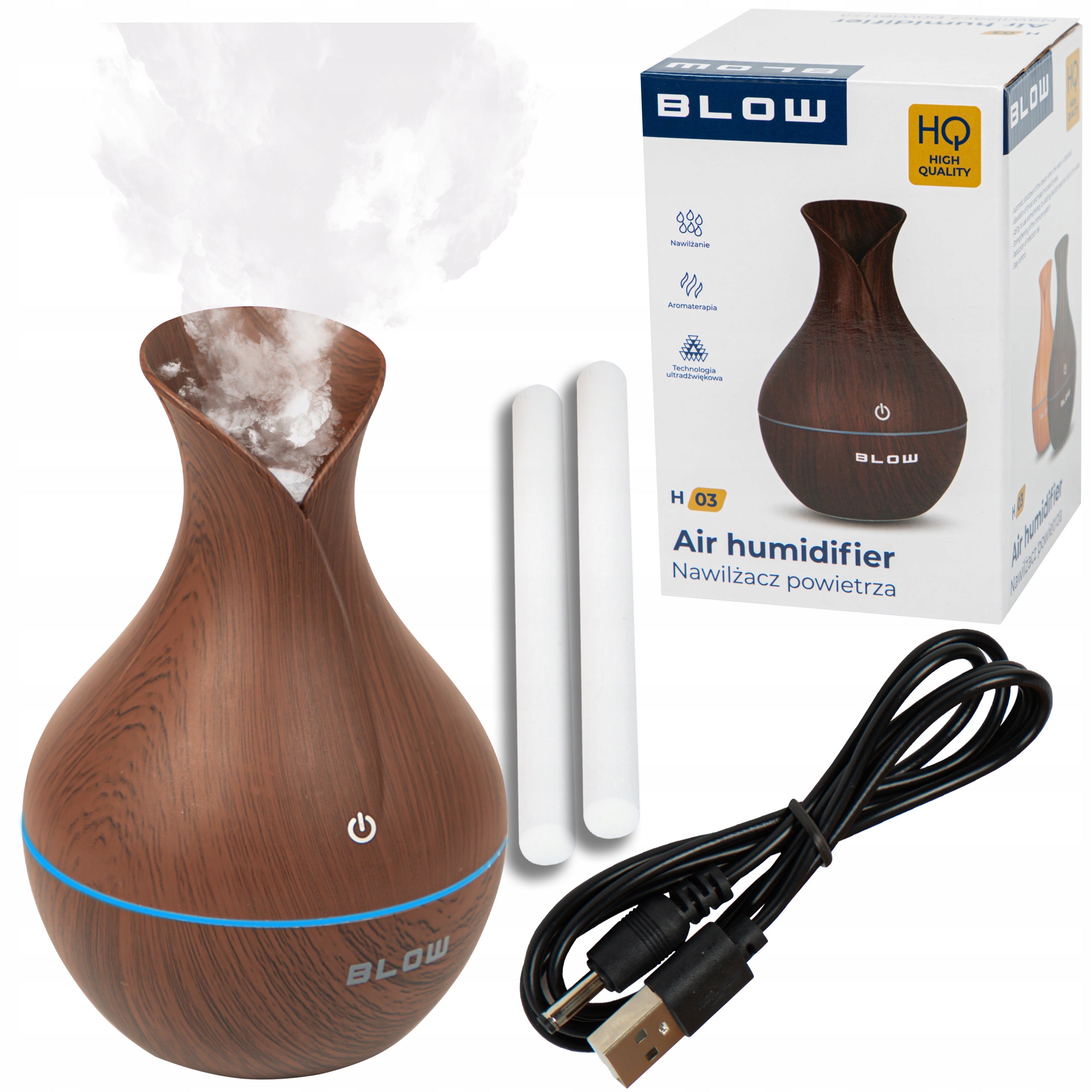 HUMIDIFIER AROMATHERAPY AROMA DIFFUSER FOR ESSENTIAL OILS