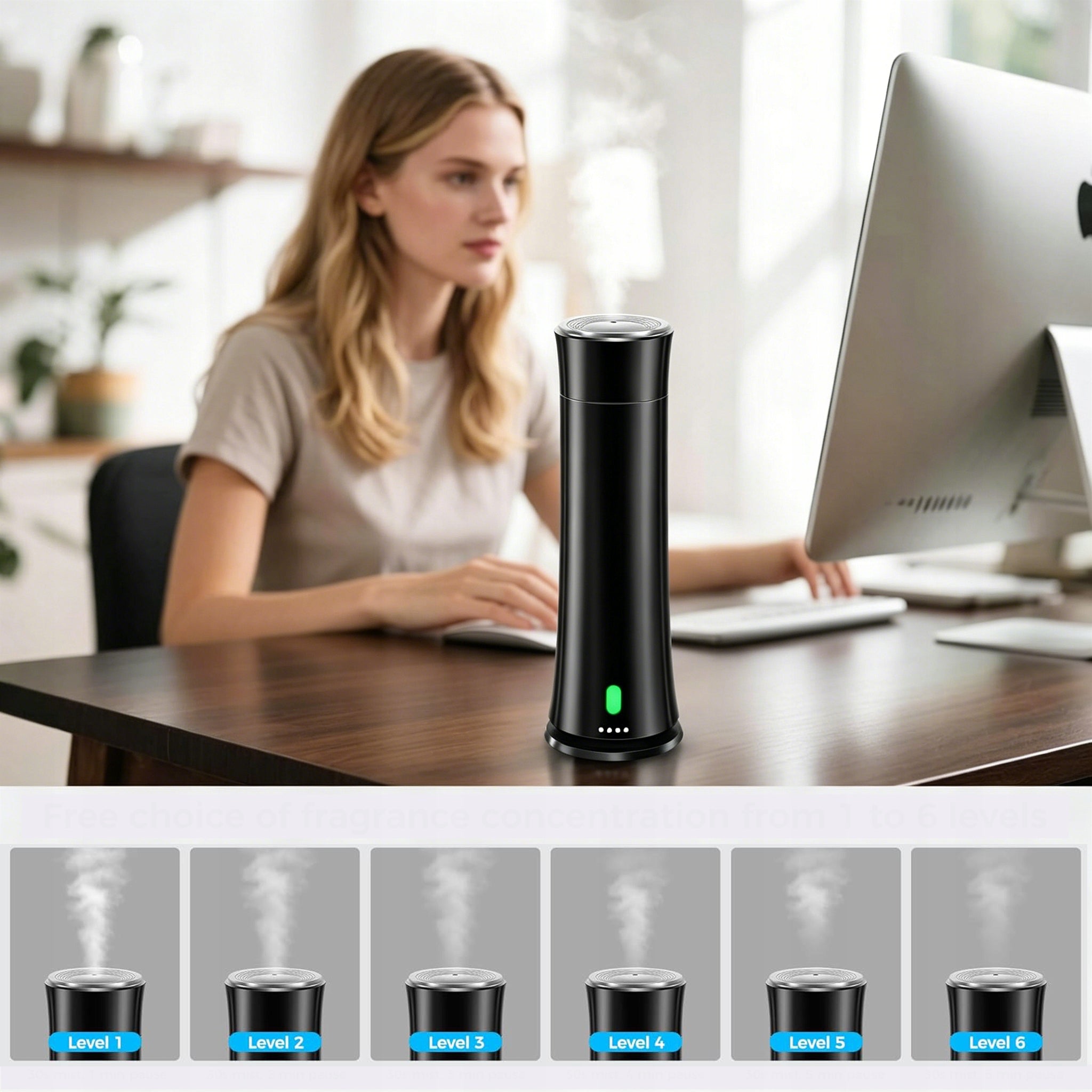 HUMIDIFIER AUTOMATIC AROMATHERAPY DIFFUSER WITH TIMER Manufacturer code PD08