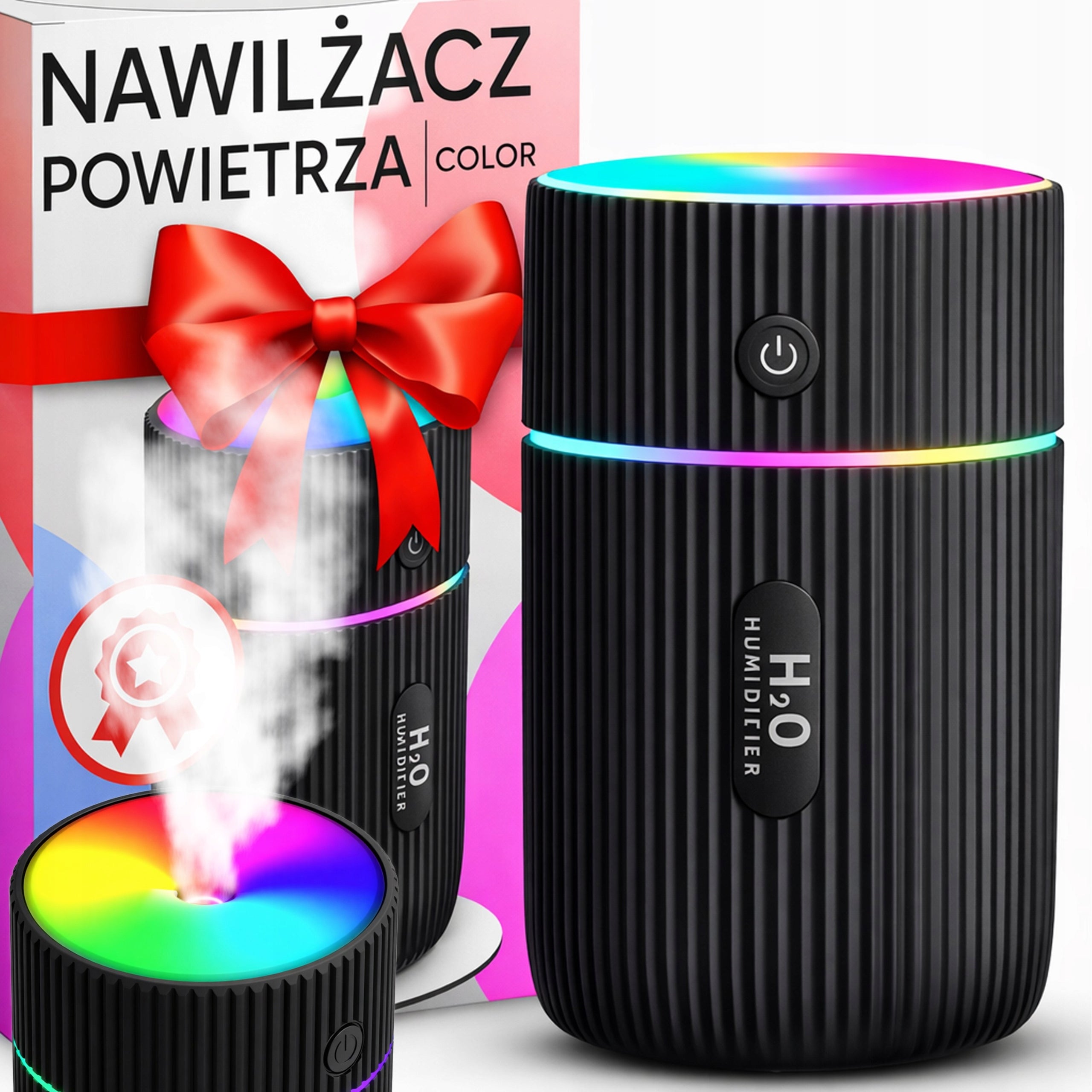 HUMIDIFIER CAR FRAGRANCE DIFFUSER USB NIGHT LIGHT RGB Packaging status original