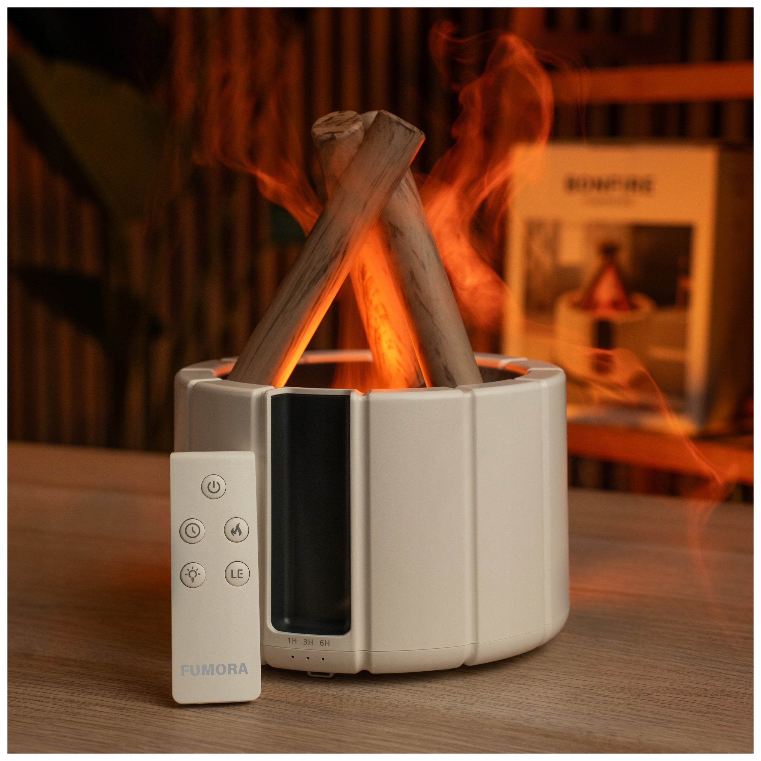 HUMIDIFIER DIFFUSER NIGHT LIGHT FLAME EFFECT FIREPLACE Manufacturer code Nawilżacz Dyfuzor