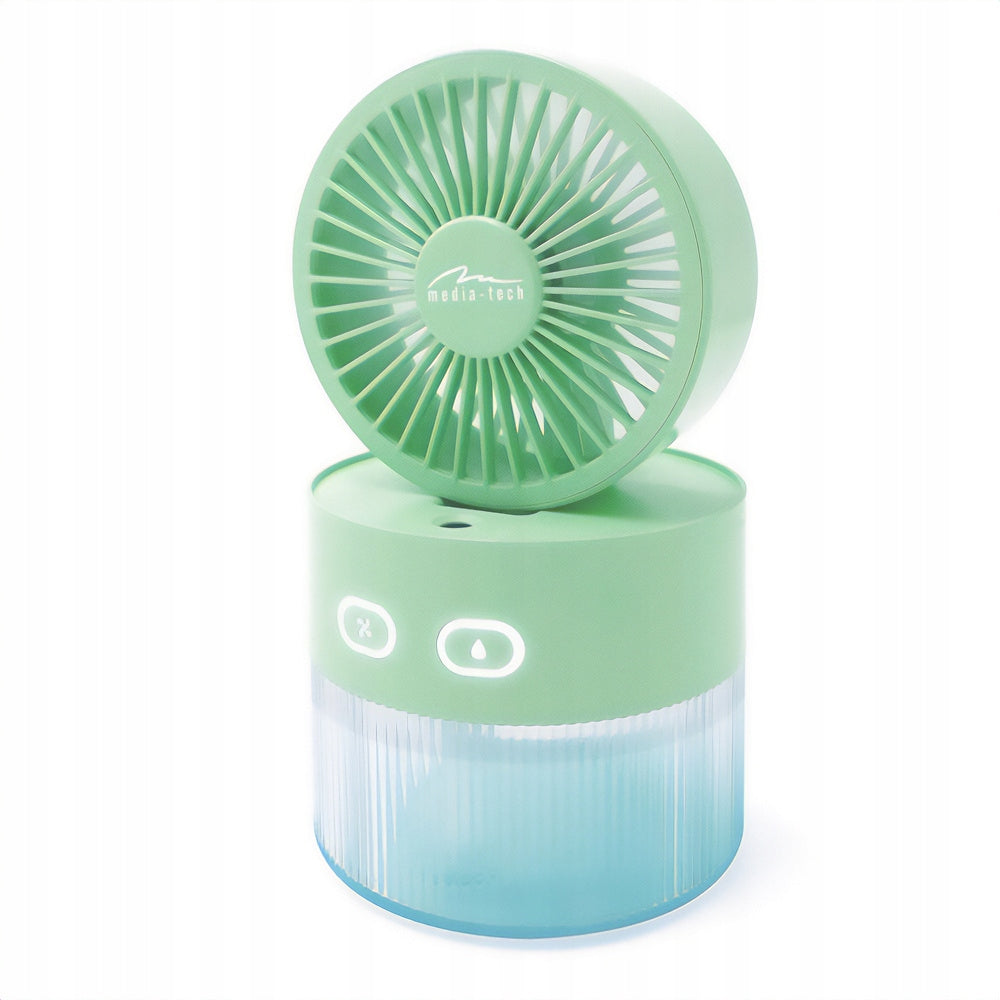 HUMIDIFIER FAN PORTABLE COMPACT ILLUMINATED GREEN Brand no brand