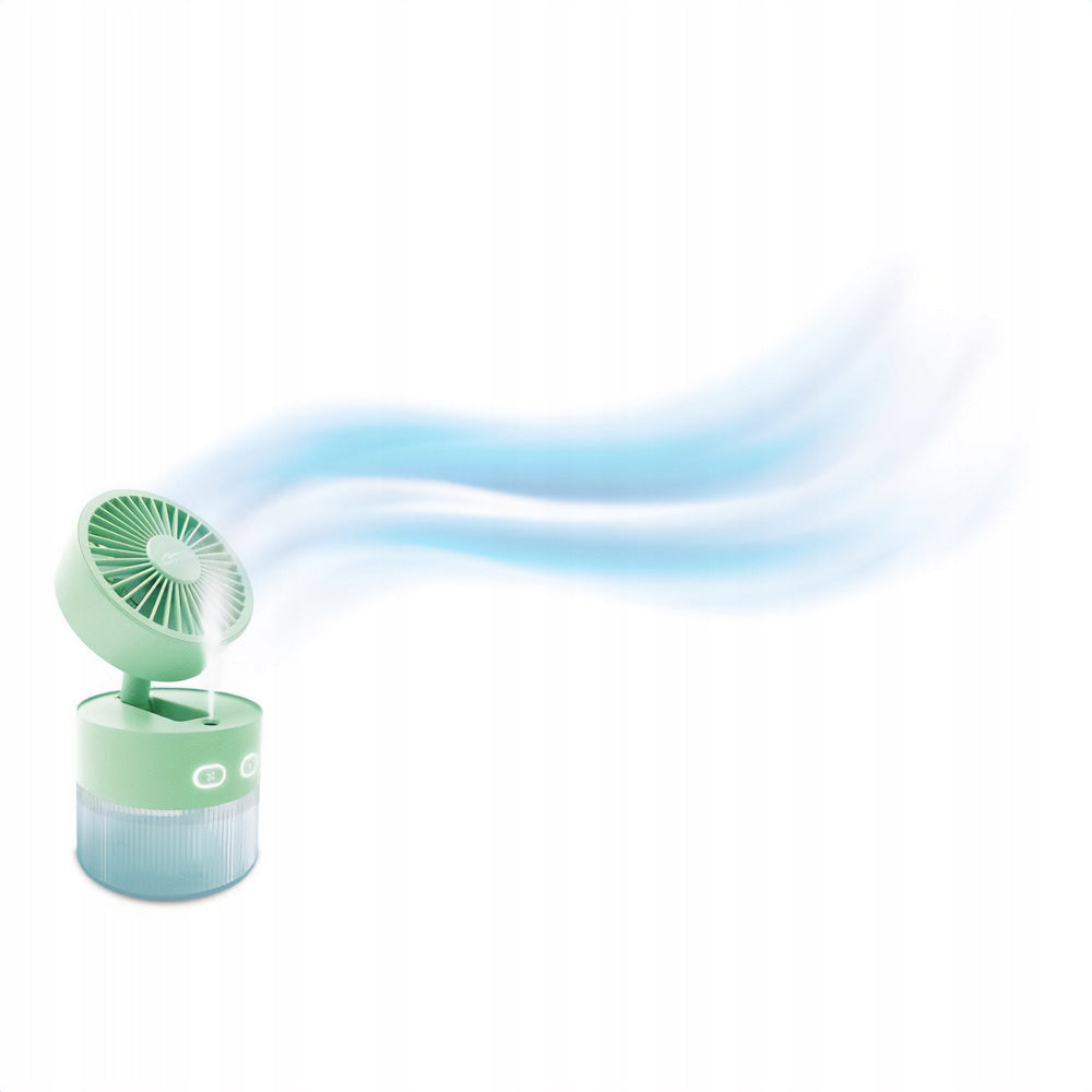 HUMIDIFIER FAN PORTABLE COMPACT ILLUMINATED GREEN Type rotor humidifier