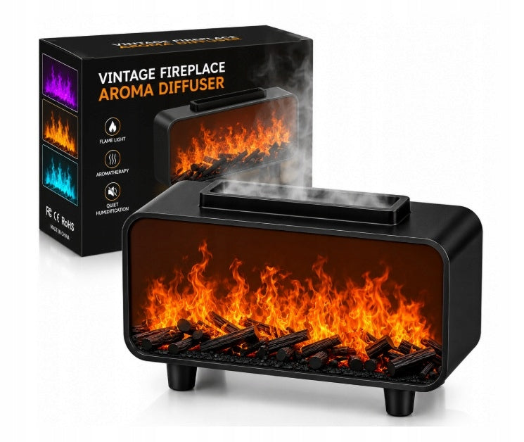 HUMIDIFIER FIREPLACE LED RGB AROMA DIFFUSER AROMATHERAPY OILS
