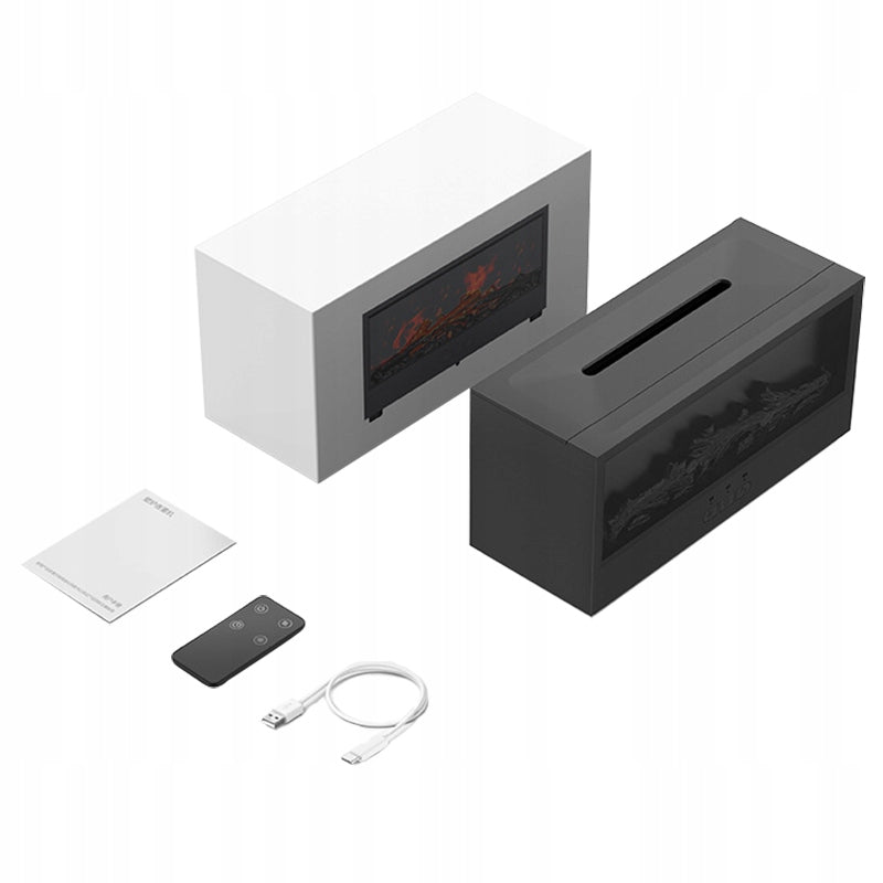 HUMIDIFIER FIREPLACE LED RGB DIFFUSER AROMATHERAPY TIMER + REMOTE CONTROL Manufacturer code ZE01251131