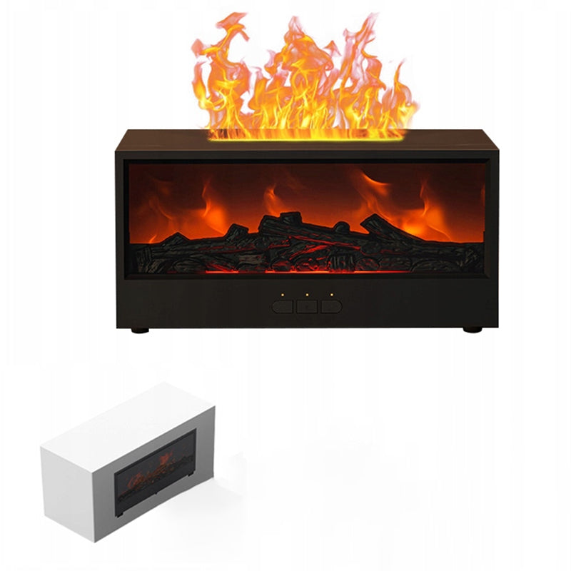 HUMIDIFIER FIREPLACE LED RGB DIFFUSER AROMATHERAPY TIMER + REMOTE CONTROL