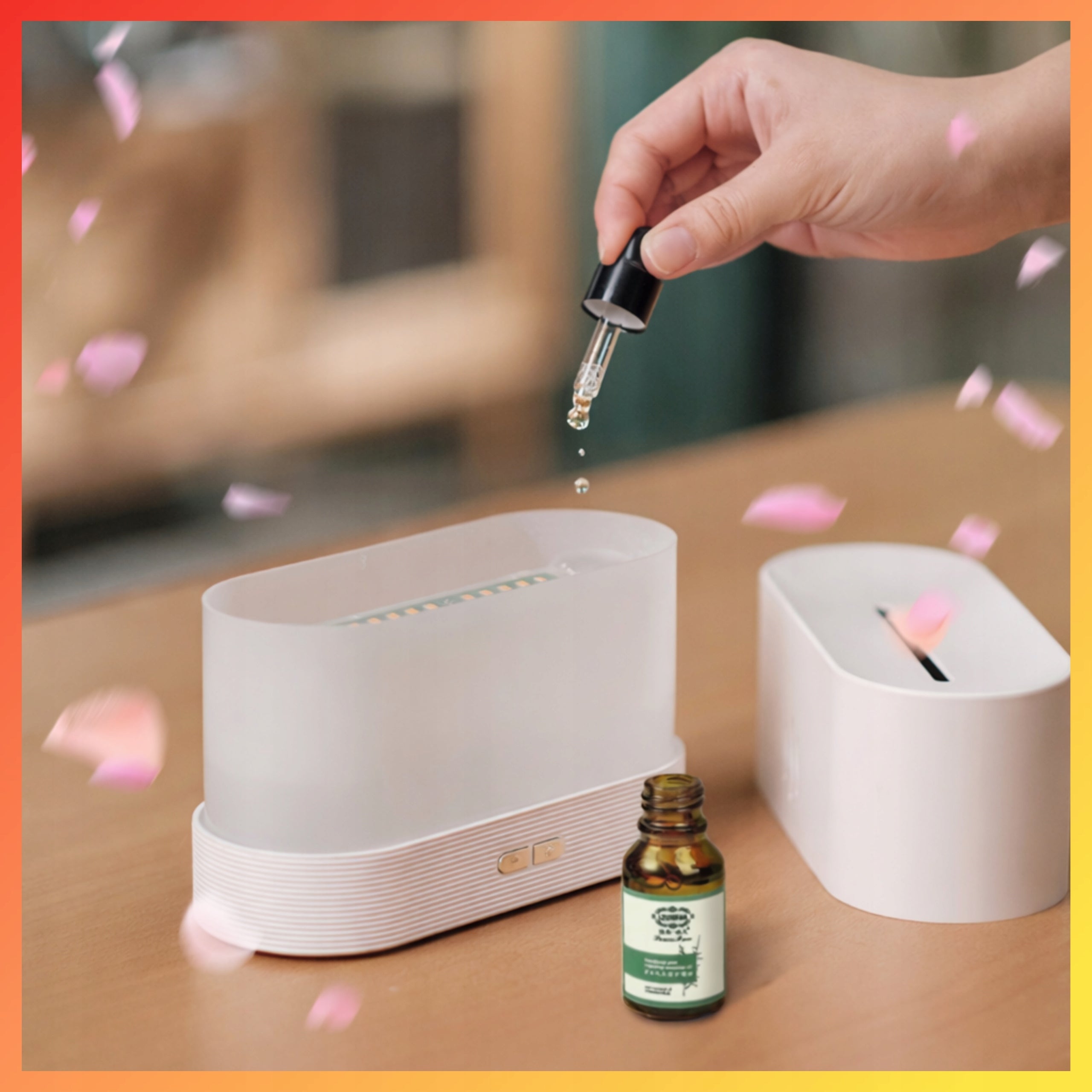HUMIDIFIER FRAGRANCE LED OIL DIFFUSER AROMATHERAPY LED 200ML Brand Aptel