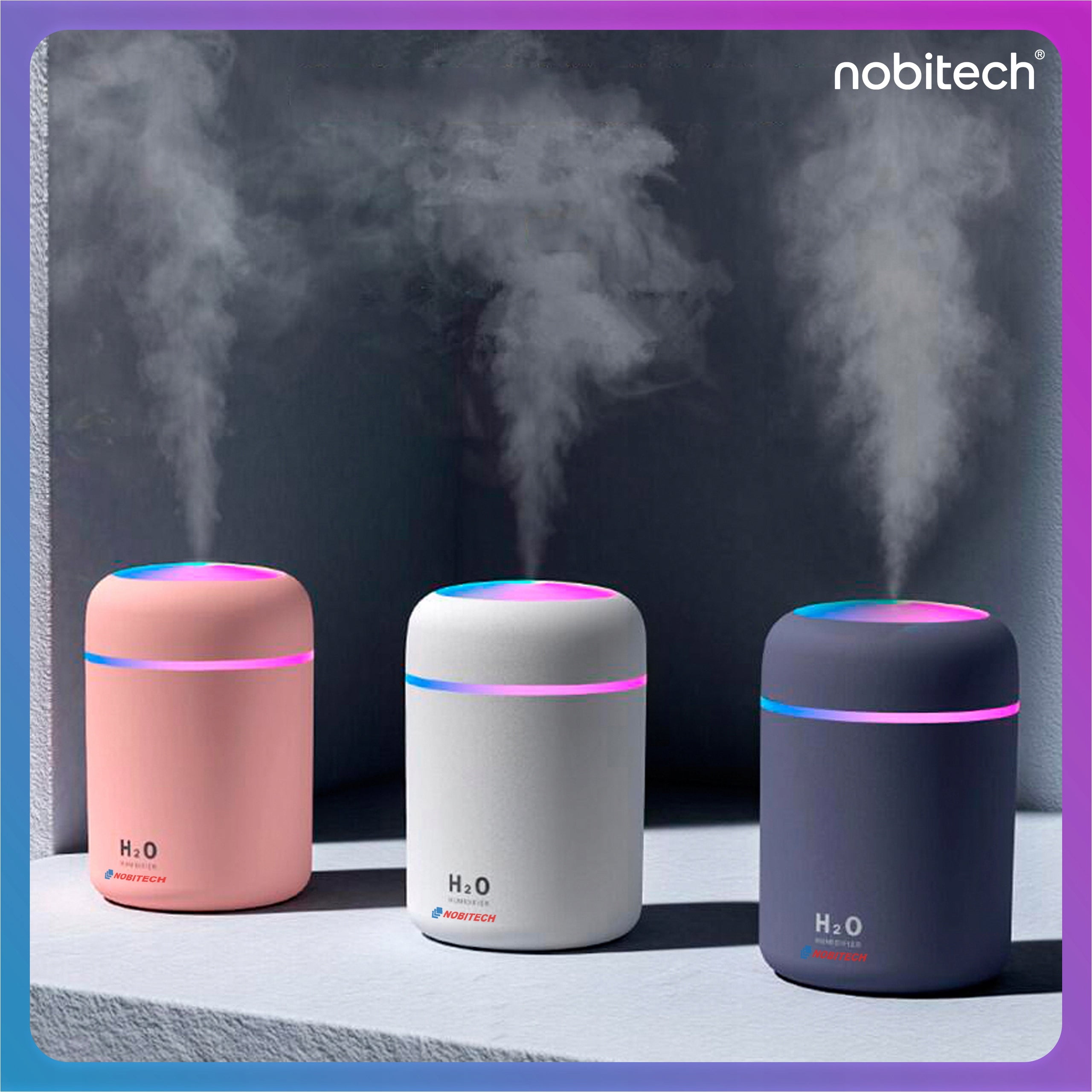 HUMIDIFIER MINI NIGHT LIGHT ULTRASONIC DIFFUSER SMALL + CABLE Brand Nobitech