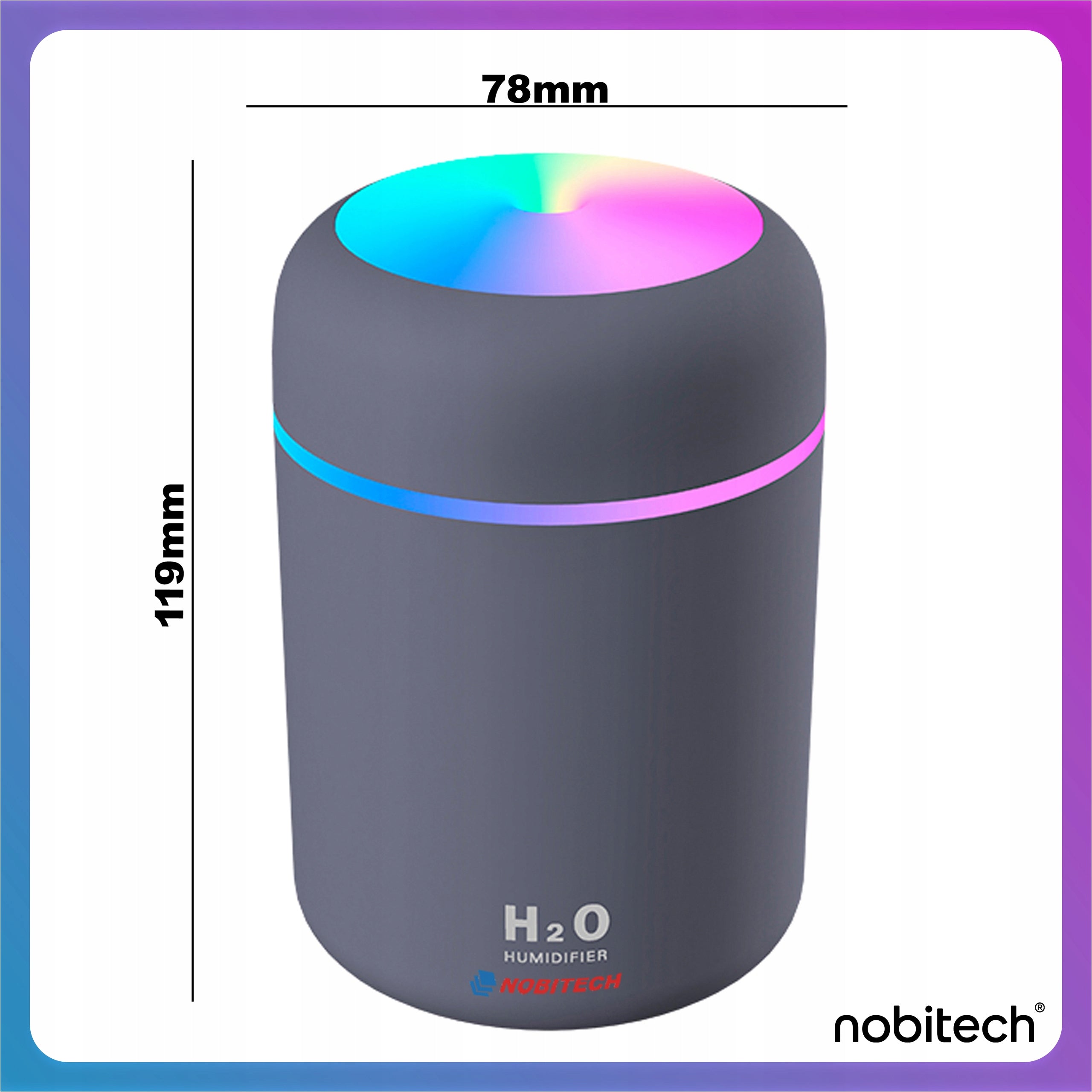 HUMIDIFIER MINI NIGHT LIGHT ULTRASONIC DIFFUSER SMALL + CABLE Type ultrasonic humidifier