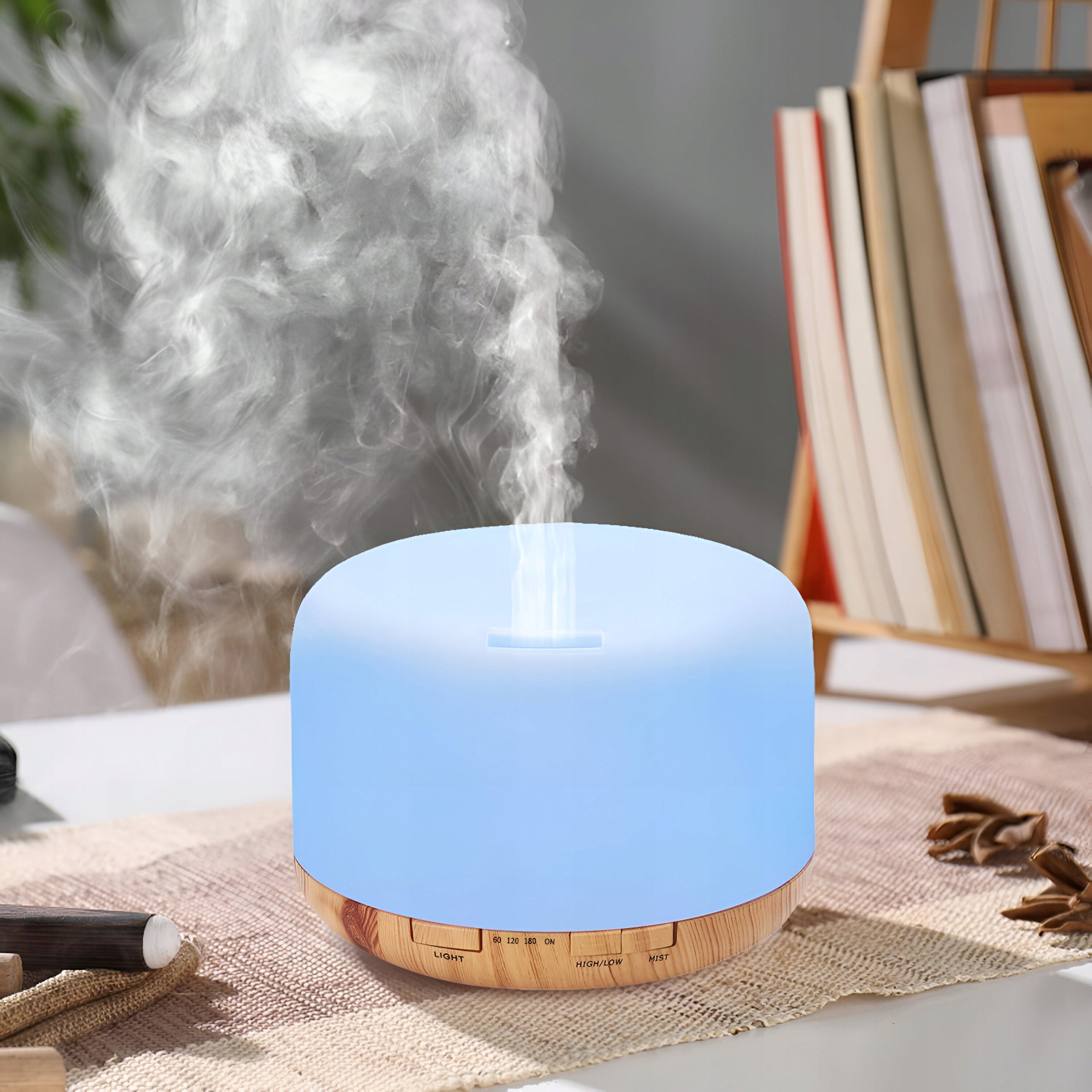 HUMIDIFIER NIGHT LIGHT SCENTED DIFFUSER AROMATHERAPY + REMOTE CONTROL XL Dominant color multicolor