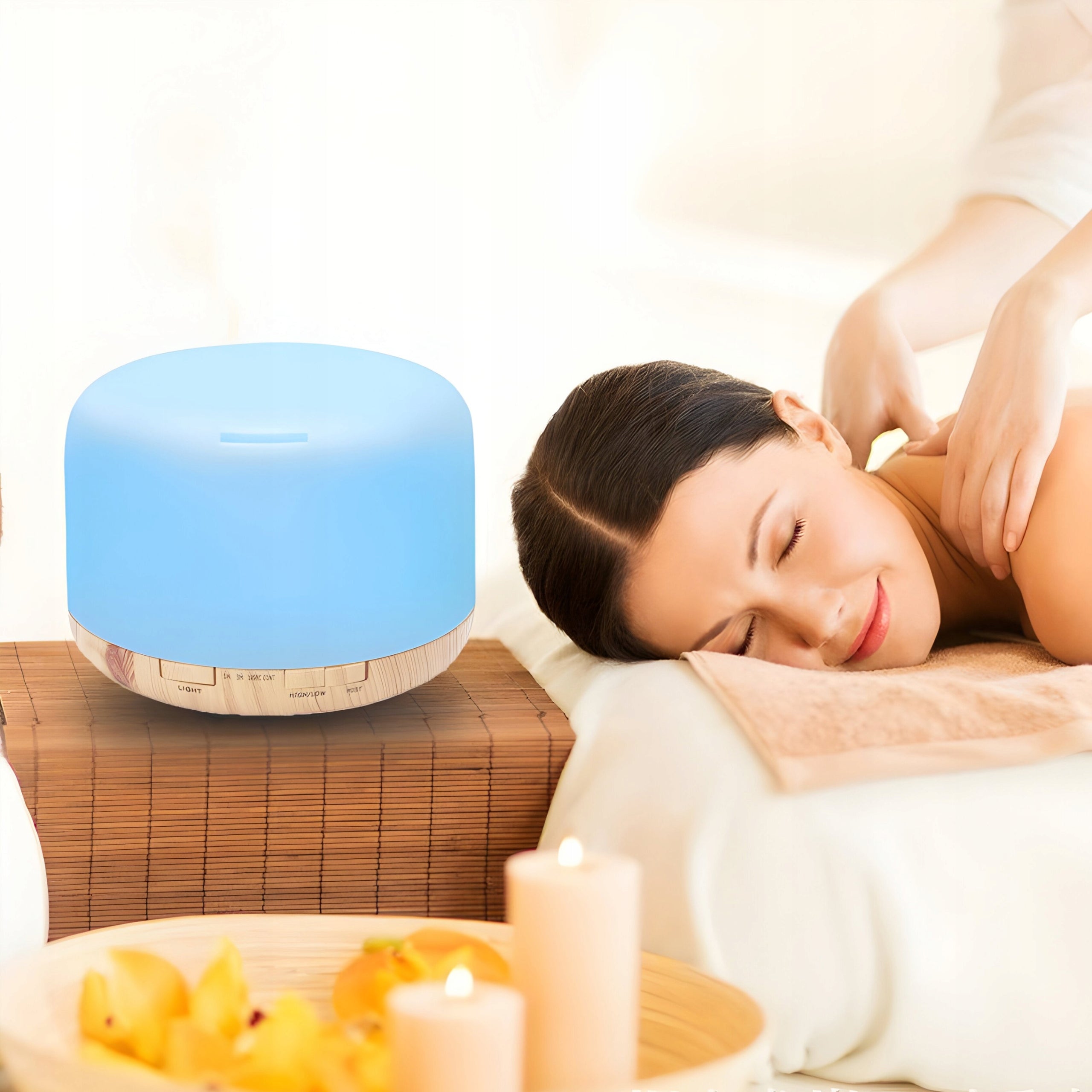 HUMIDIFIER NIGHT LIGHT SCENTED DIFFUSER AROMATHERAPY RGB + REMOTE CONTROL Brand RETOO
