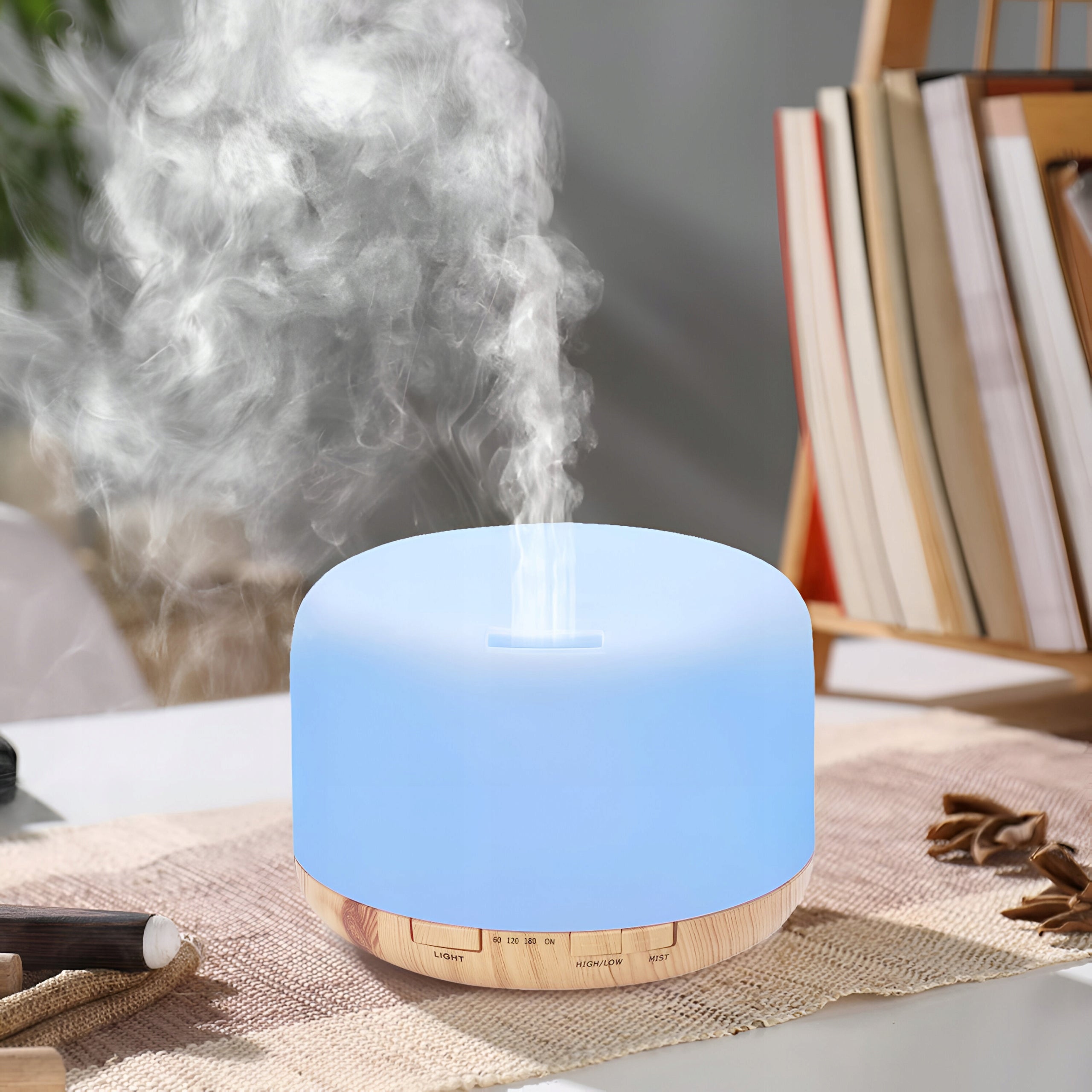 HUMIDIFIER NIGHT LIGHT SCENTED DIFFUSER AROMATHERAPY RGB + REMOTE CONTROL Manufacturer code E580-1