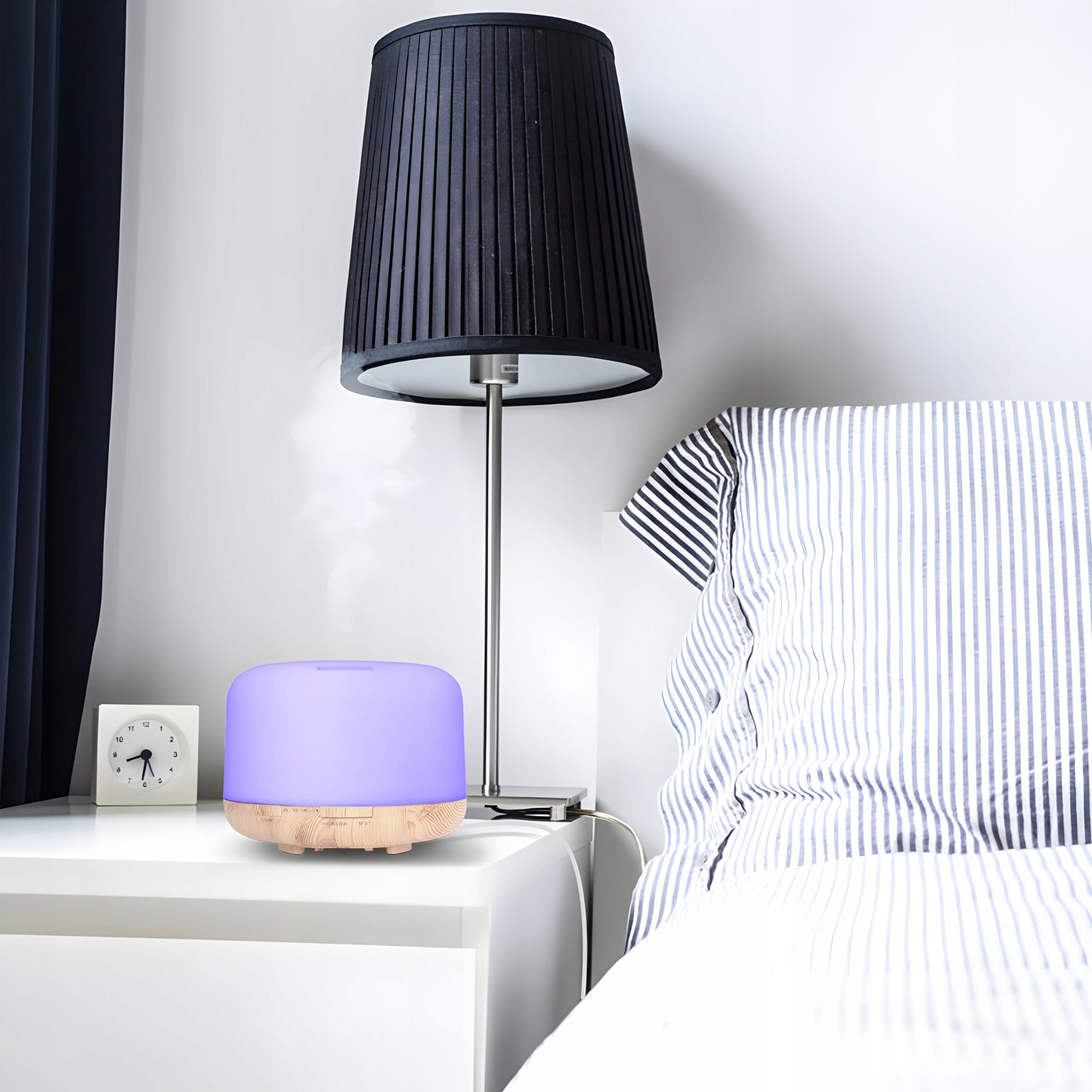 HUMIDIFIER NIGHT LIGHT SCENTED DIFFUSER AROMATHERAPY RGB + REMOTE CONTROL Model E580-1