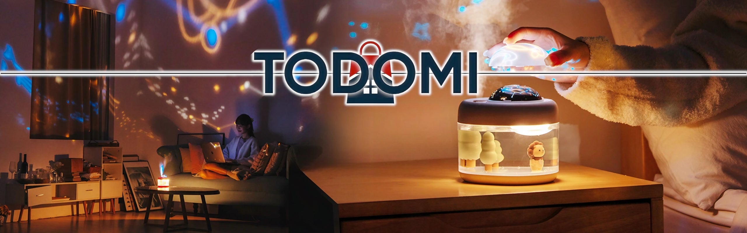 HUMIDIFIER NIGHT LIGHT WITH TIGER STAR PROJECTOR FOR CHILDREN Brand TODOMI