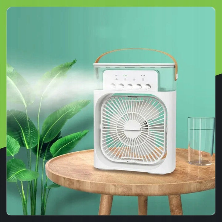 HUMIDIFIER PORTABLE AIR CONDITIONER 3in1 FAN USB WATER WINDMILL LED Fan type table