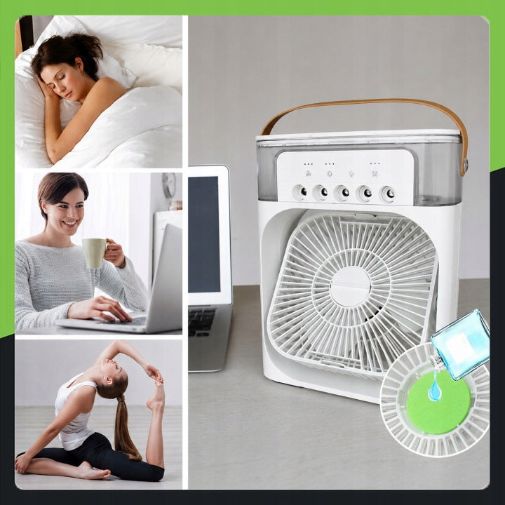 HUMIDIFIER PORTABLE AIR CONDITIONER 3in1 FAN USB WATER WINDMILL LED Manufacturer code 6910254887927