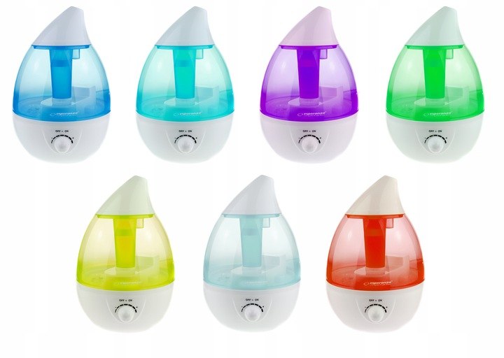HUMIDIFIER QUIET ADJUSTABLE LED BACKLIGHT 7 COLORS 25W 2.6L Dominant color blue