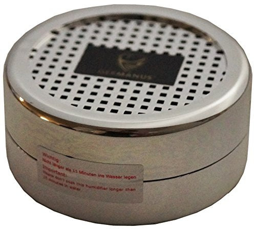 HUMIDIFIER ROUND SILVER ACCESSORIES CIGAR Acrylic for Home Brand no brand