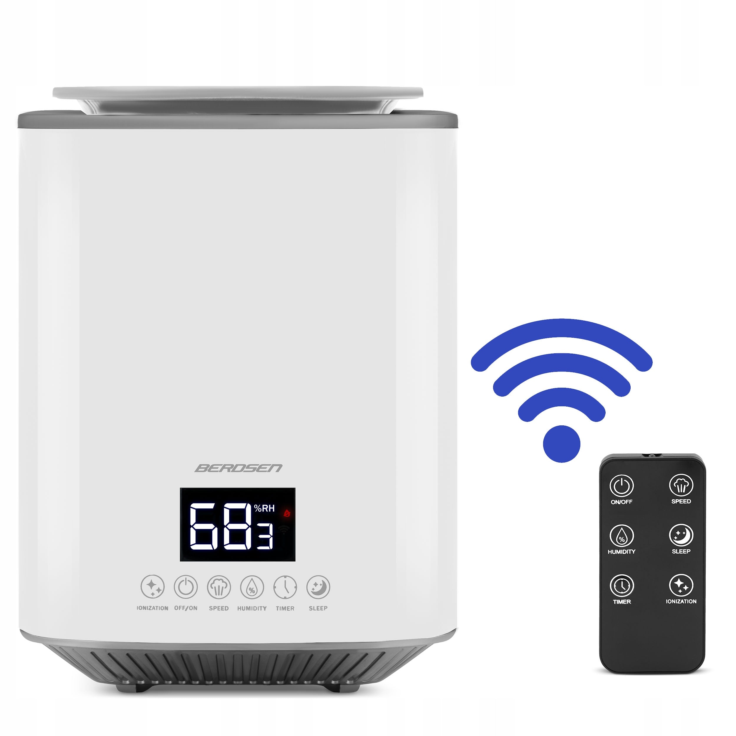 HUMIDIFIER ULTRASONIC IONIZER AROMATHERAPY REMOTE CONTROL Manufacturer code 350200
