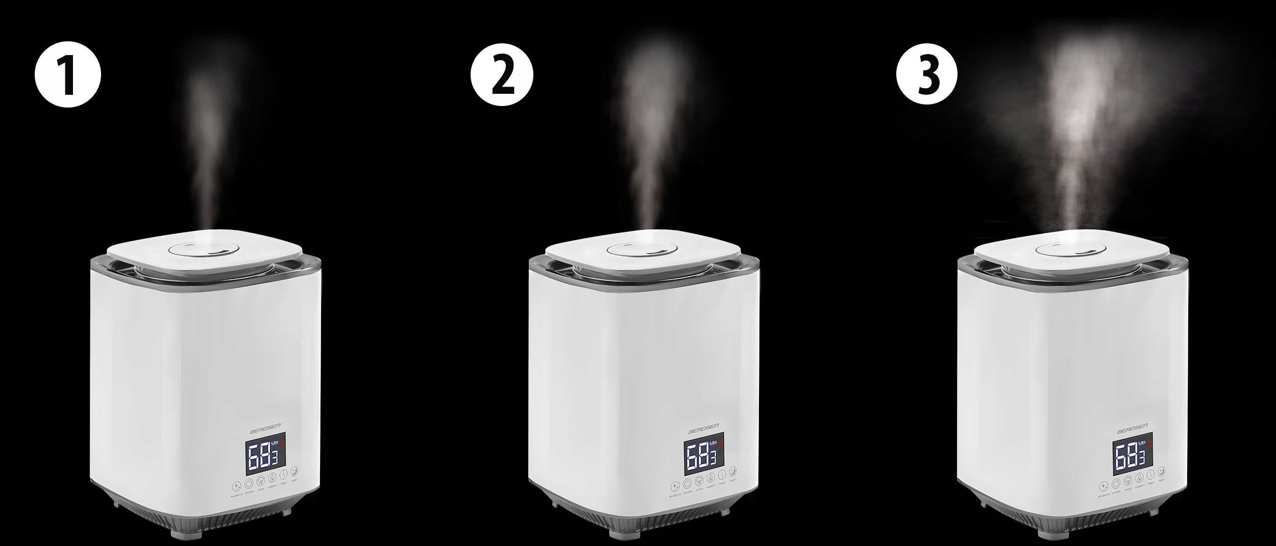 HUMIDIFIER ULTRASONIC IONIZER AROMATHERAPY REMOTE CONTROL Model BD-502