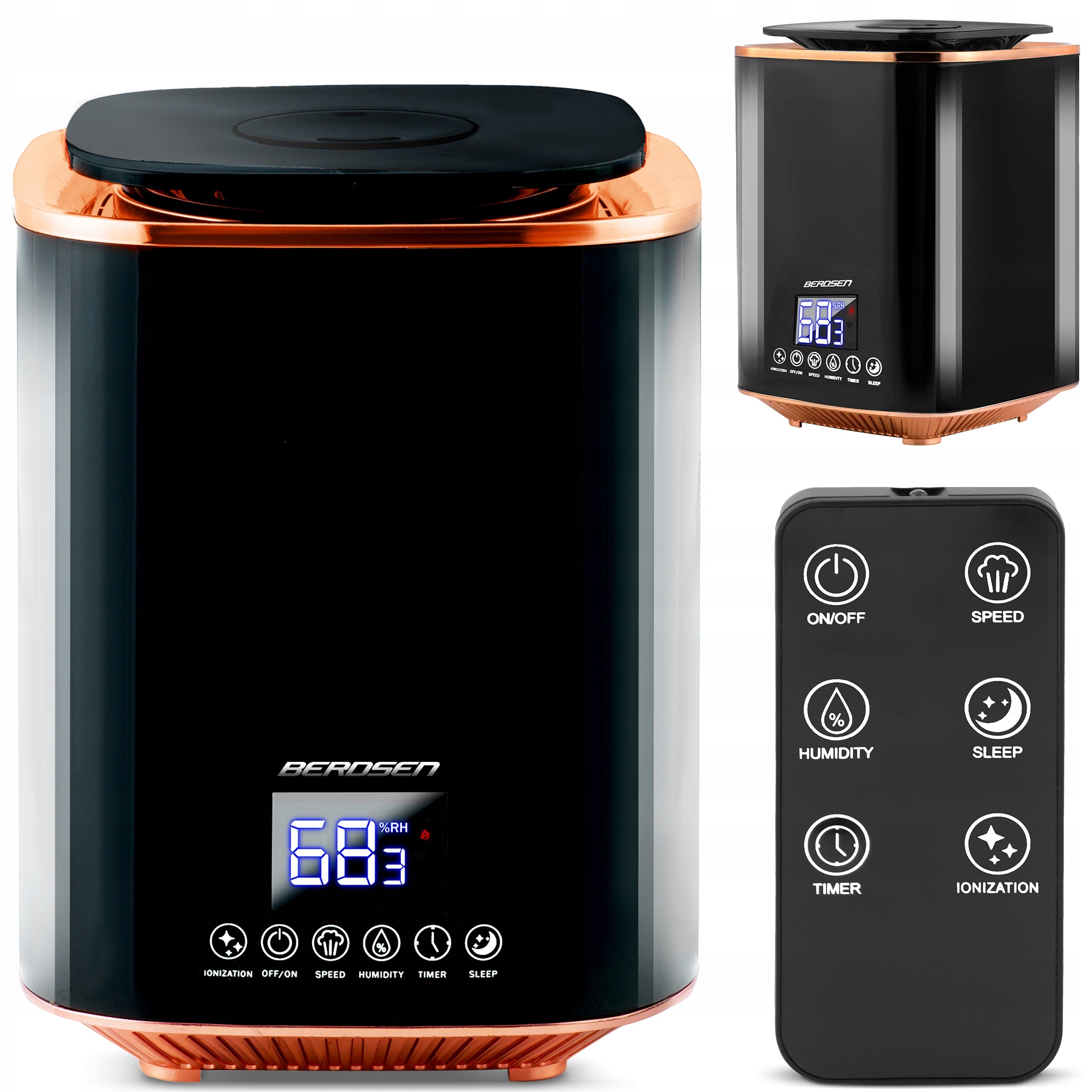 HUMIDIFIER ULTRASONIC IONIZER AROMATHERAPY REMOTE CONTROL