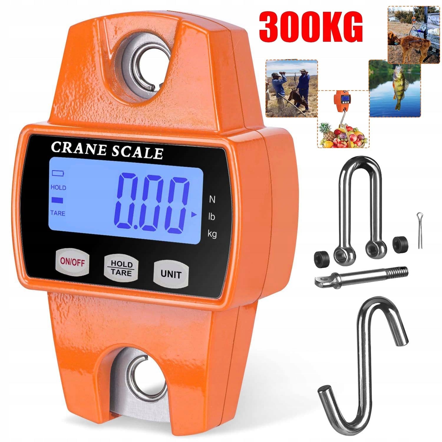 HUNTING HOOK SCALE SUSPENDED UP TO 300KG INTELLIGENT DETECTION