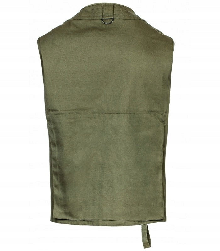 HUNTING Vest with Fishing Pockets OLIVE olive r. 4XL Color green