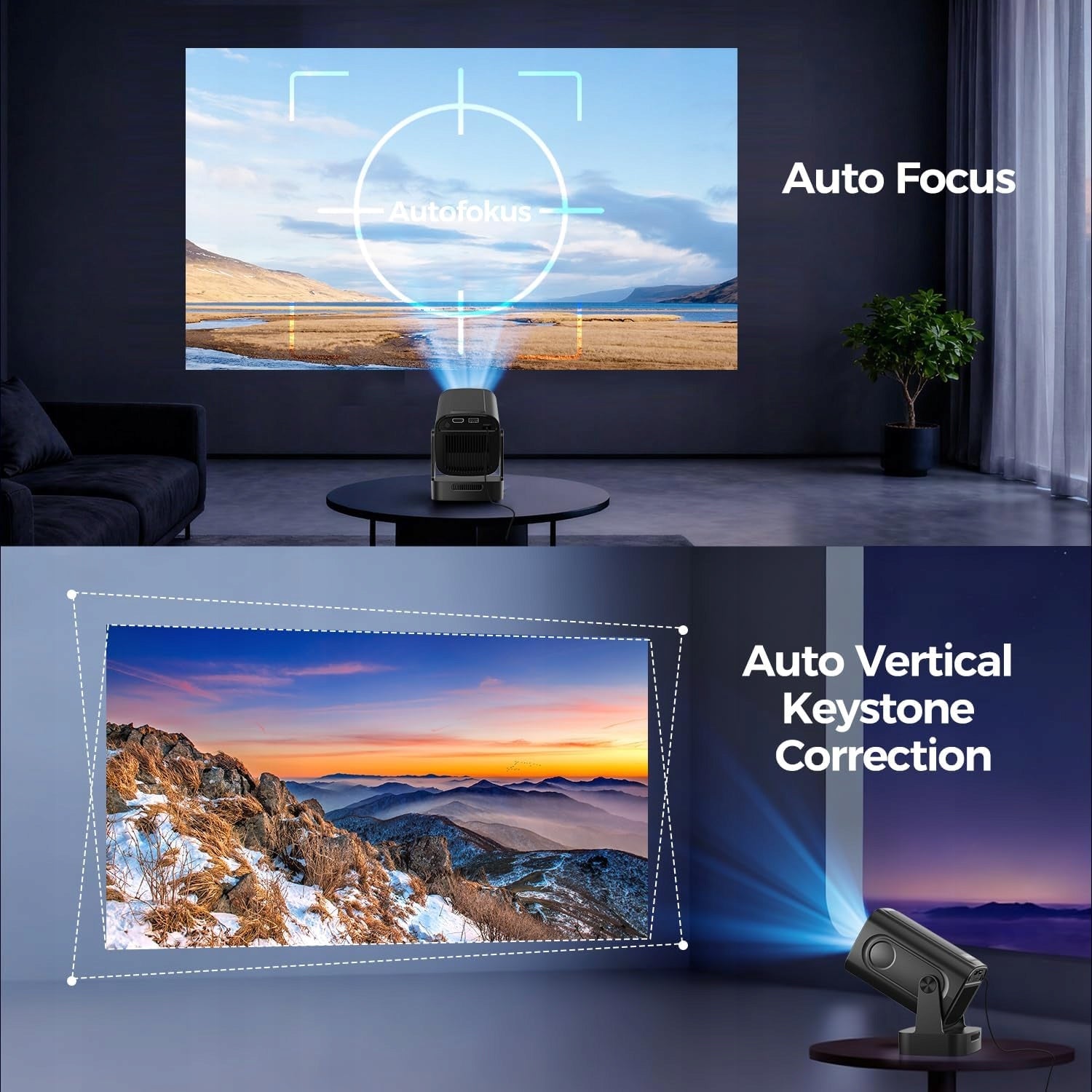 HY310 Mini Projector 4K 1080P Android WiFi6 BT5.4 Home Theater Portable Brand no brand