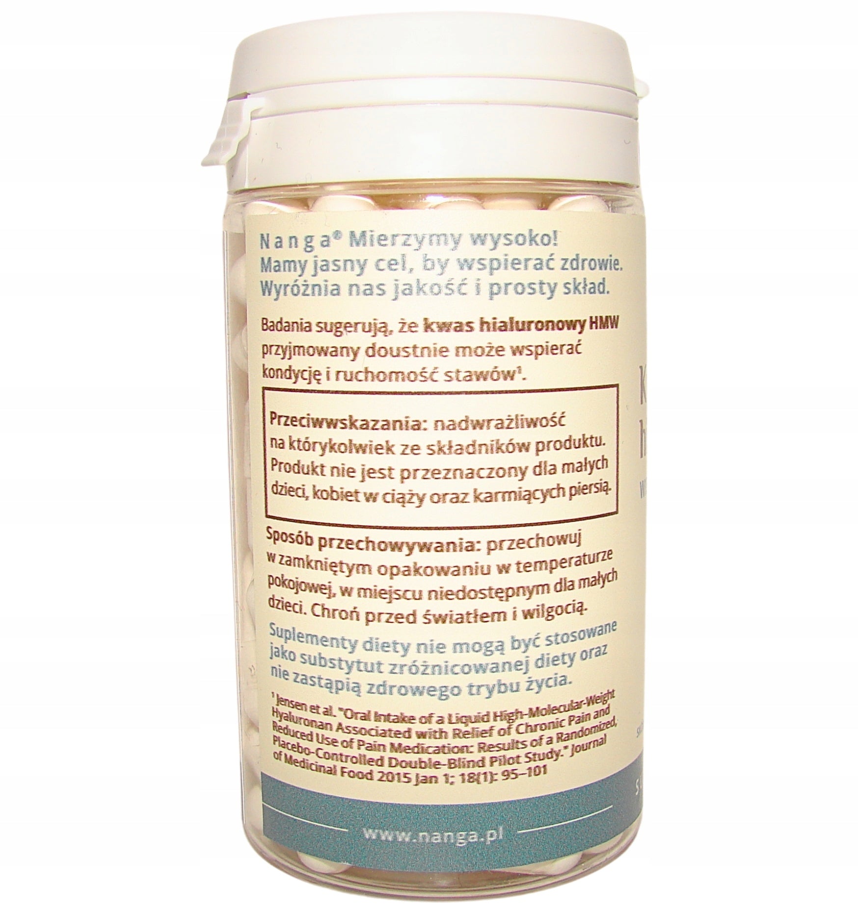 HYALURONIC ACID NANGA LARGE MOLECULE HMW 100 KAP. SKIN HYDRATION Brand Nanga