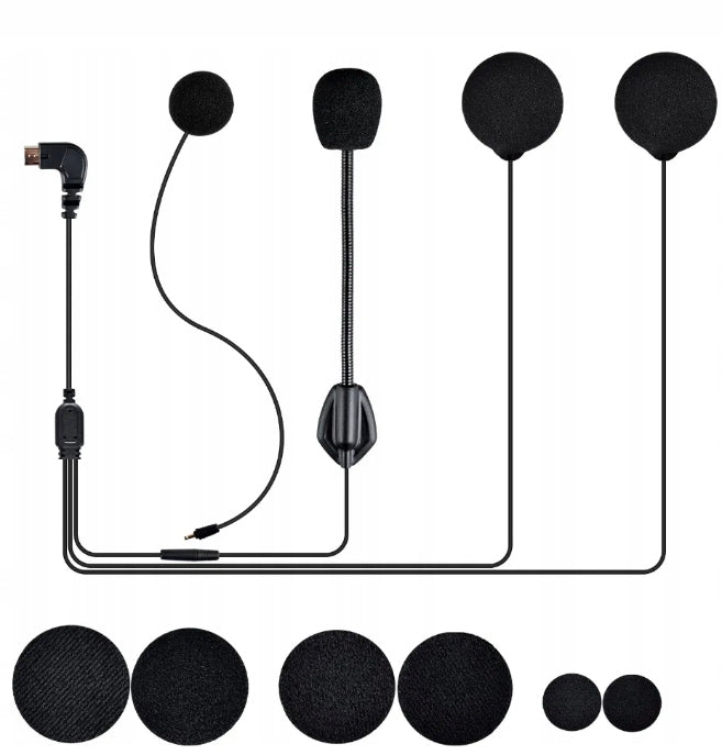 HYBRID AND INTEGRAL HEADSET FOR INTERCOM MaxTo USB TYPE-C M6S