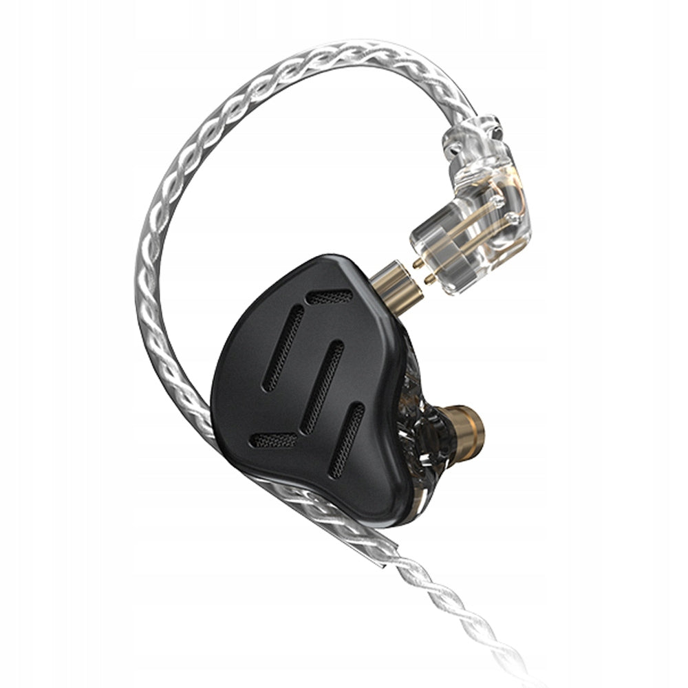 HYBRID IN-EAR HEADPHONES 16UNIT DD+7BA KZ ZAX BLACK - ORIGINAL Packaging status original
