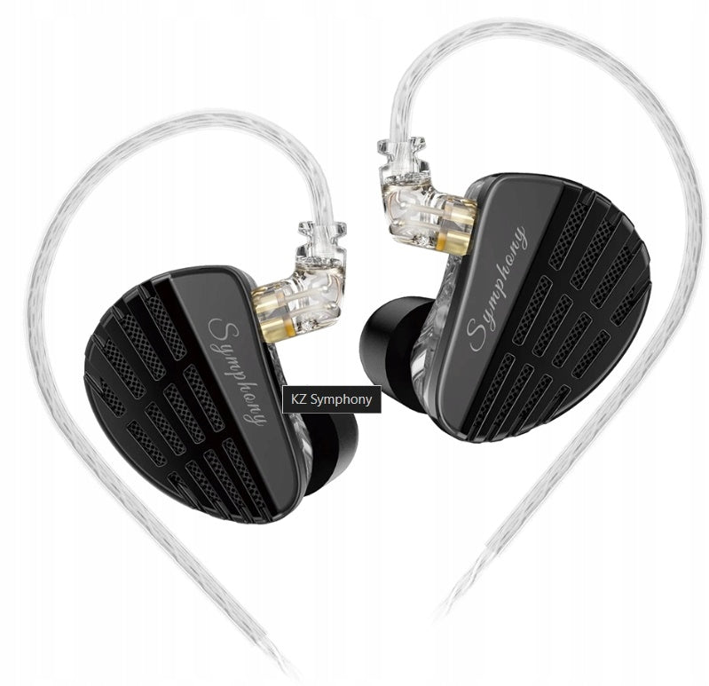 HYBRID WIRED IN-EAR HEADPHONES IEM KZ SYMPHONY 3D DESIGN