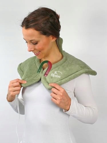 HYDAS Electric Neck Heating Pillow Back Arms Green Packaging status original