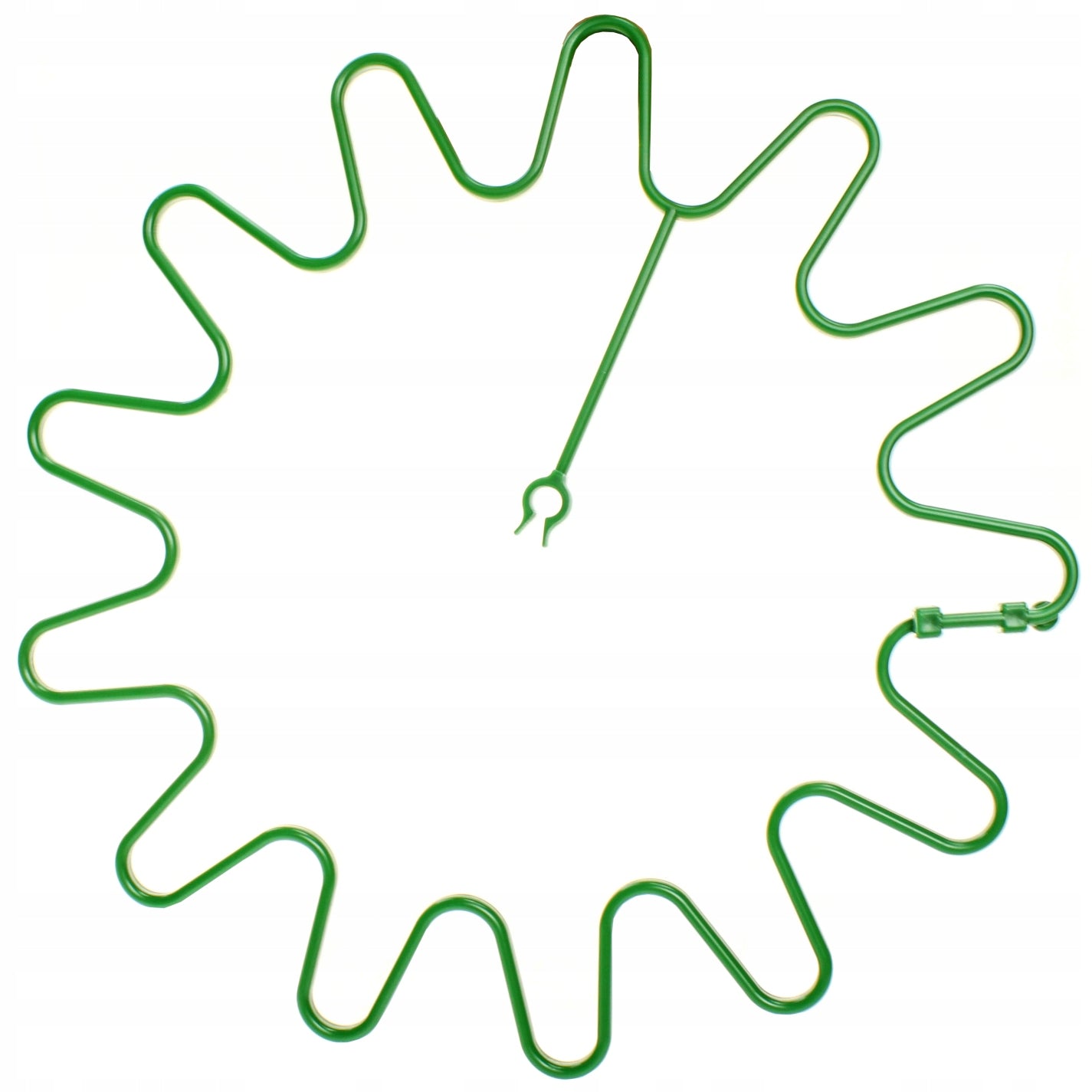 HYDRANGEA CLAMPS GREEN ELASTIC SUPPORT RING FOR PLANTS 10 PIECES FI 8 Color green