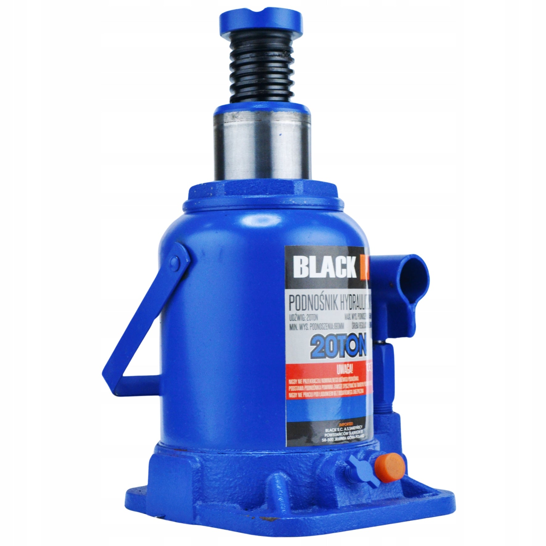 HYDRAULIC BOLLARD LIFT 20 TONS JACK BLACK 20T STRONG Manufacturer code 14351