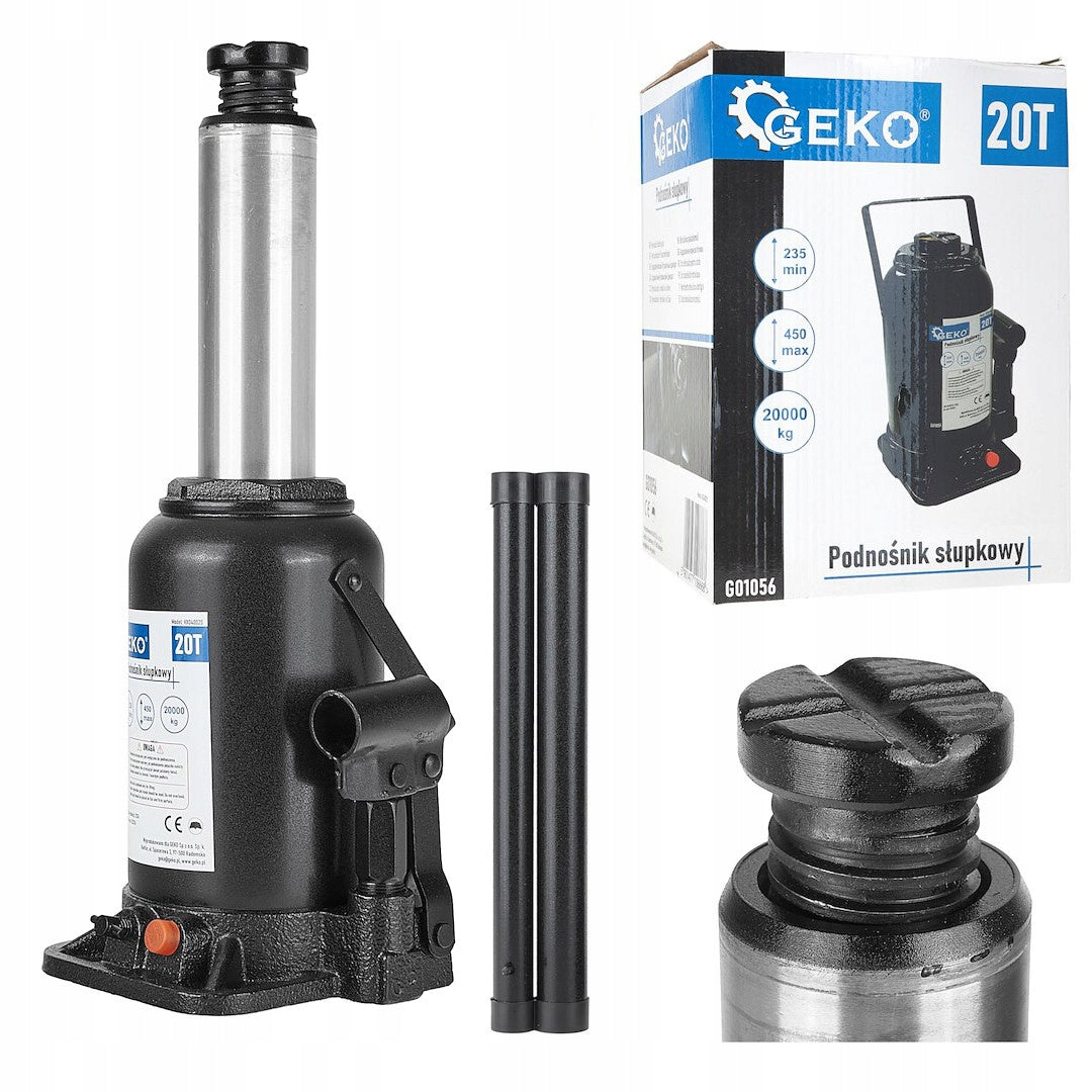 HYDRAULIC BOLLARD LIFT 20T BOTTLE JACK STRONG JACK G01056