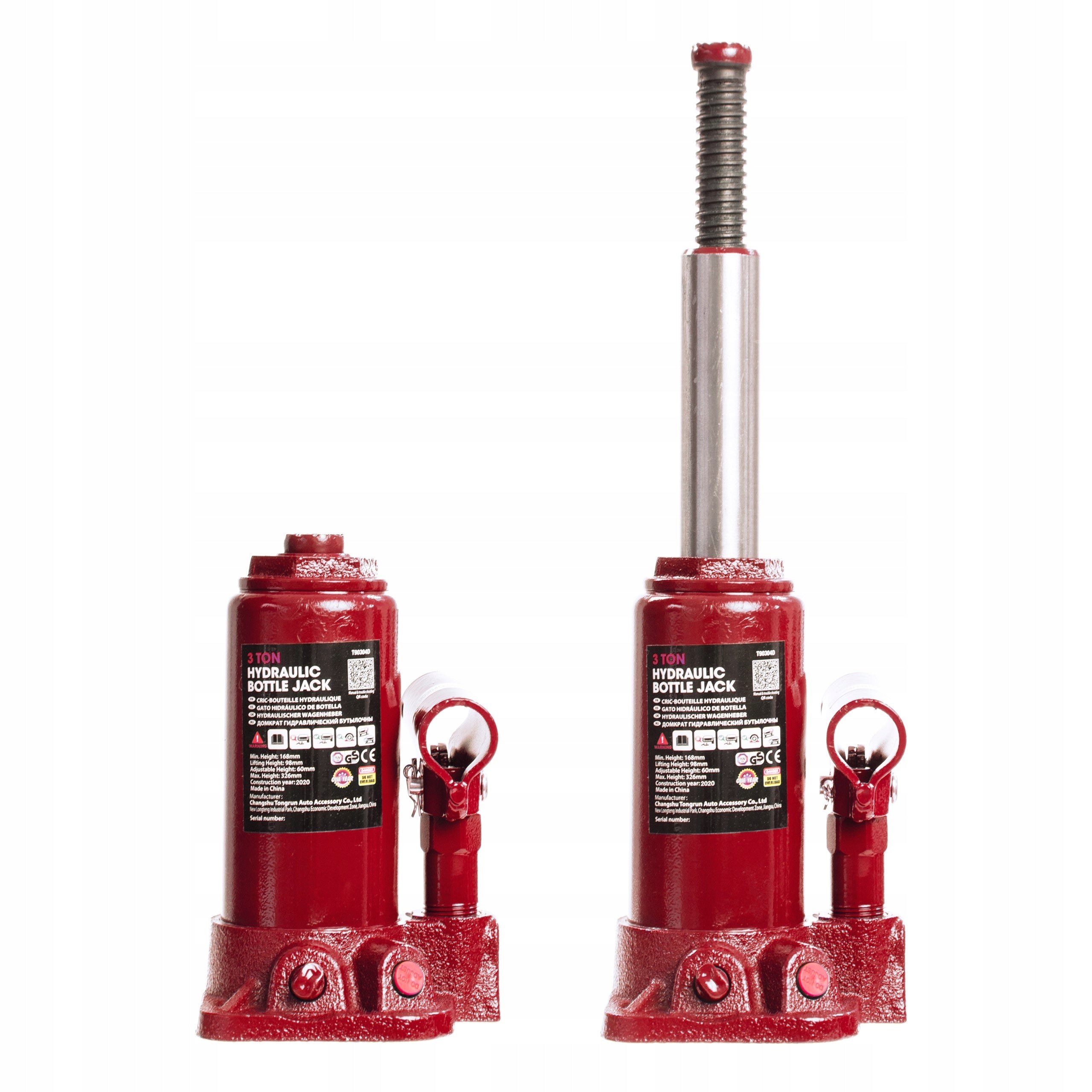 HYDRAULIC BOLLARD LIFT WITH LEVER VALVE MAGNUM 3 TONS