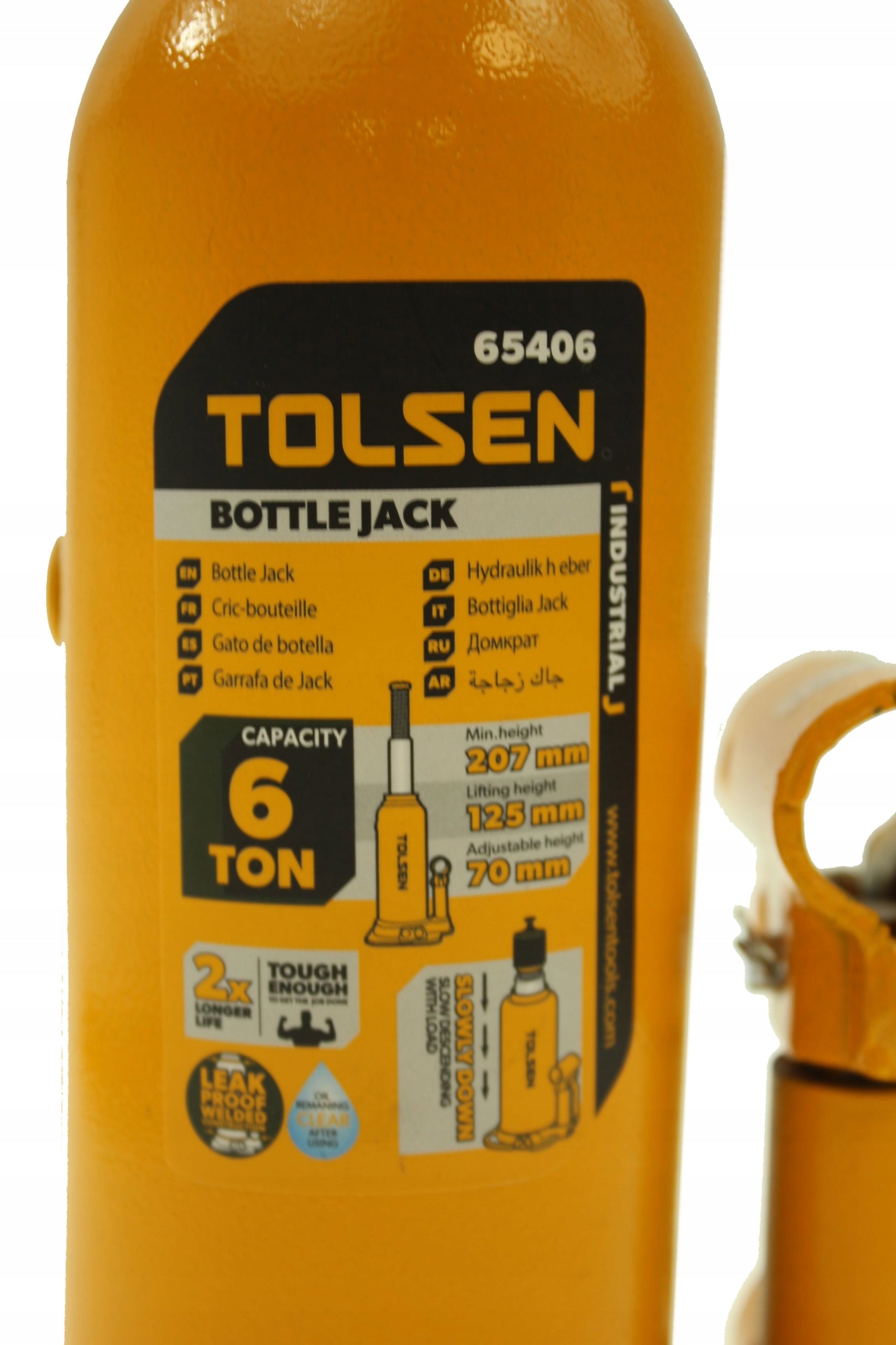 HYDRAULIC BOTTLE BOLLARD LIFT 6T CAR JACK 6 TONS Minimum lifting height 207 mm