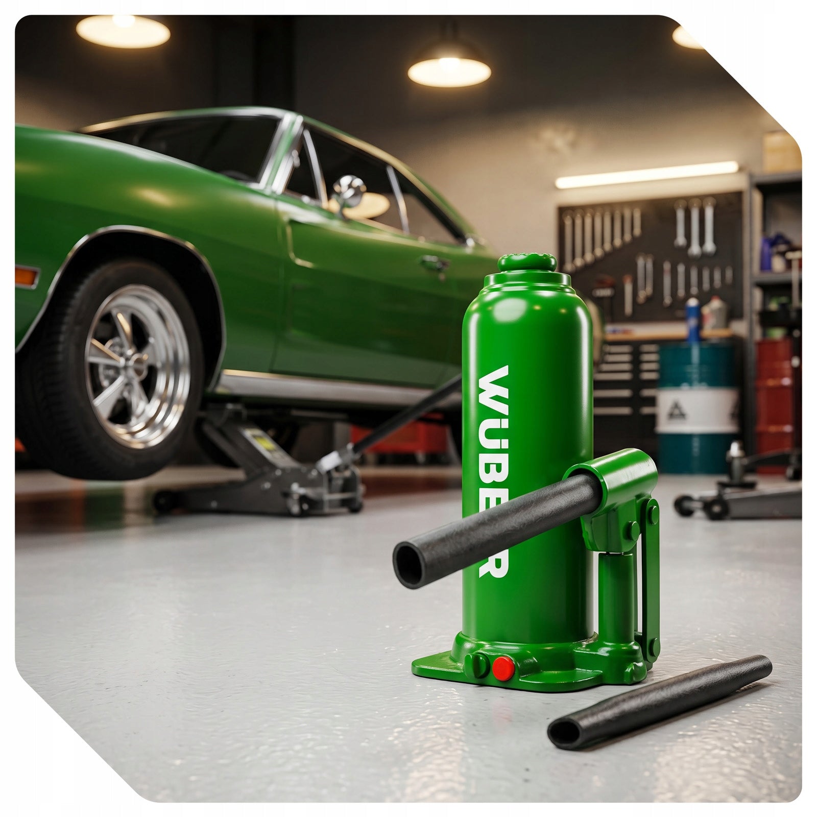 HYDRAULIC BOTTLE JACK CAR JACK 216-413 MM POST 6T Brand Wuber